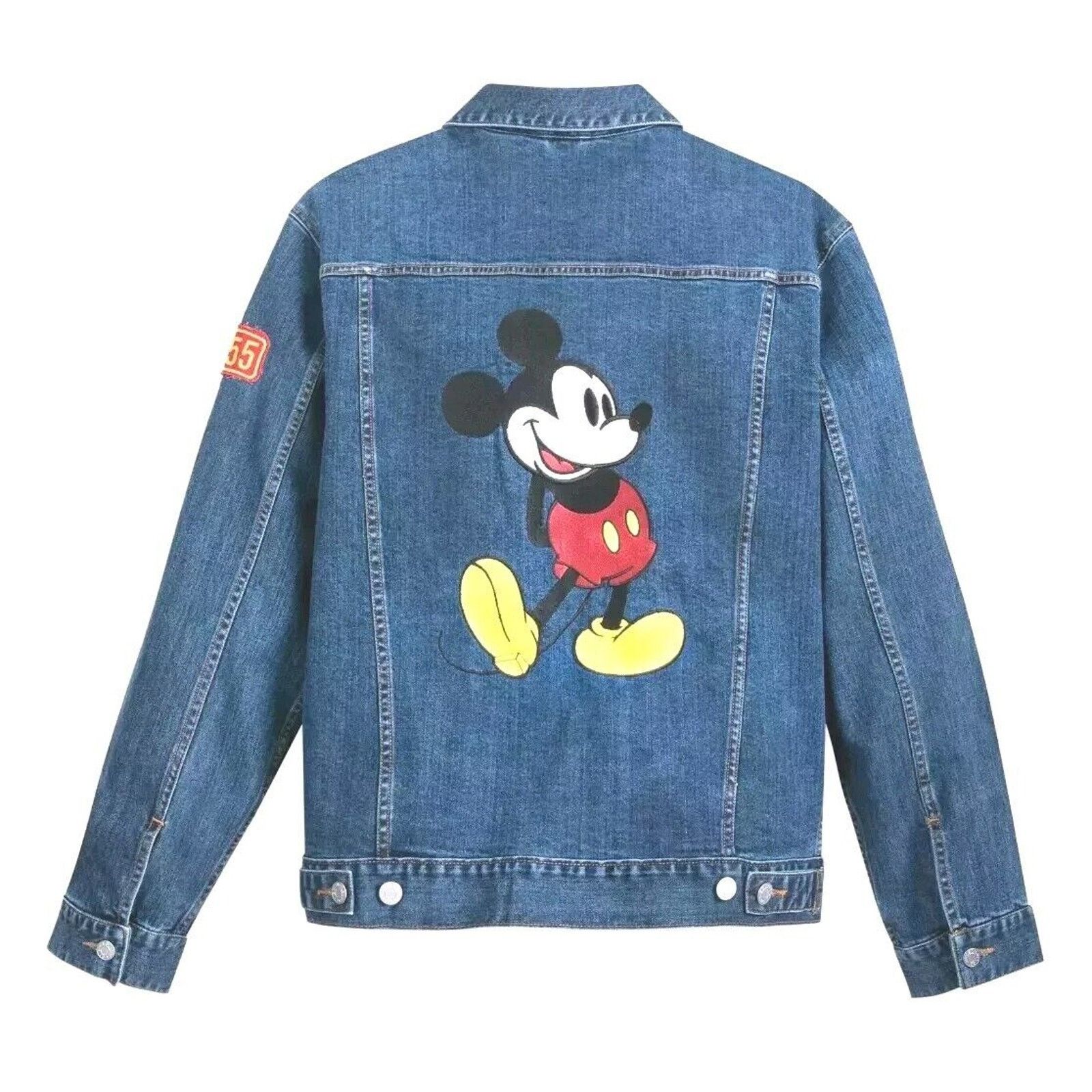 Disney Disney Mickey Denim Jean Jacket with Embroidered Patch Size US S / EU 44-46 / 1 - 2 Thumbnail