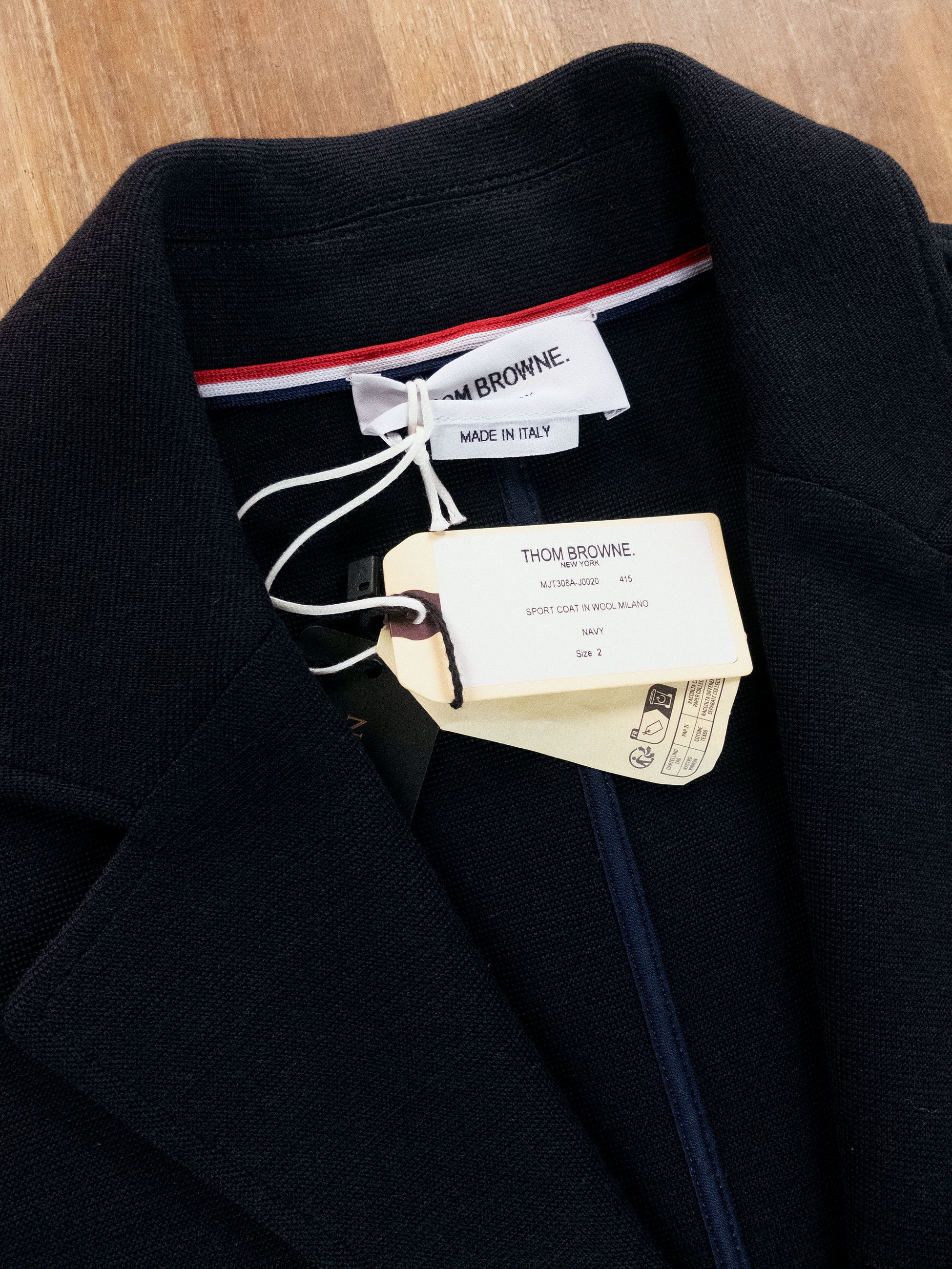 Thom Browne THOM BROWNE navy blue wool sportcoat jacket Size 2 / Medium Size US M / EU 48-50 / 2 - 5 Thumbnail