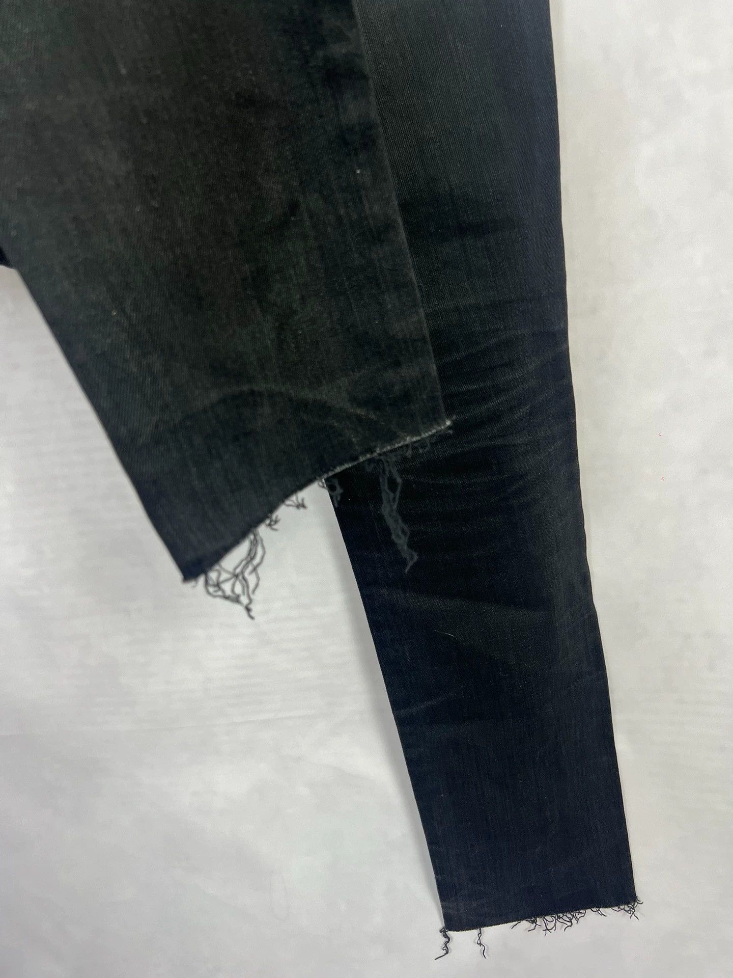 Saint Laurent Paris SLP 16fw D10 Black Frayed Tassels 31 Hedi Limited Size US 31 - 4 Thumbnail