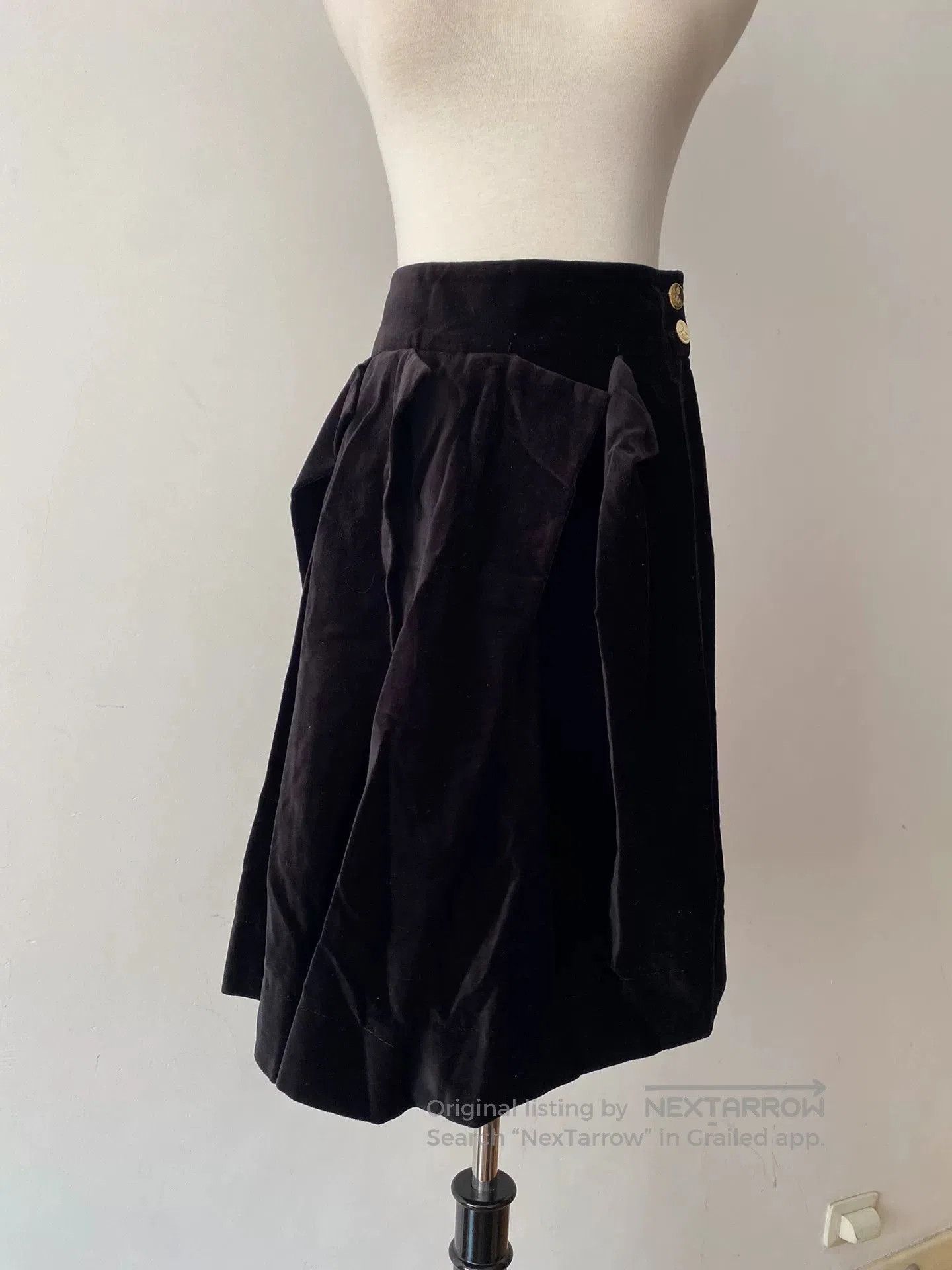 Vivienne Westwood Vivienne Westwood Red Velvet Skirt. Size 24" / US 00 / IT 34 - 1 Thumbnail