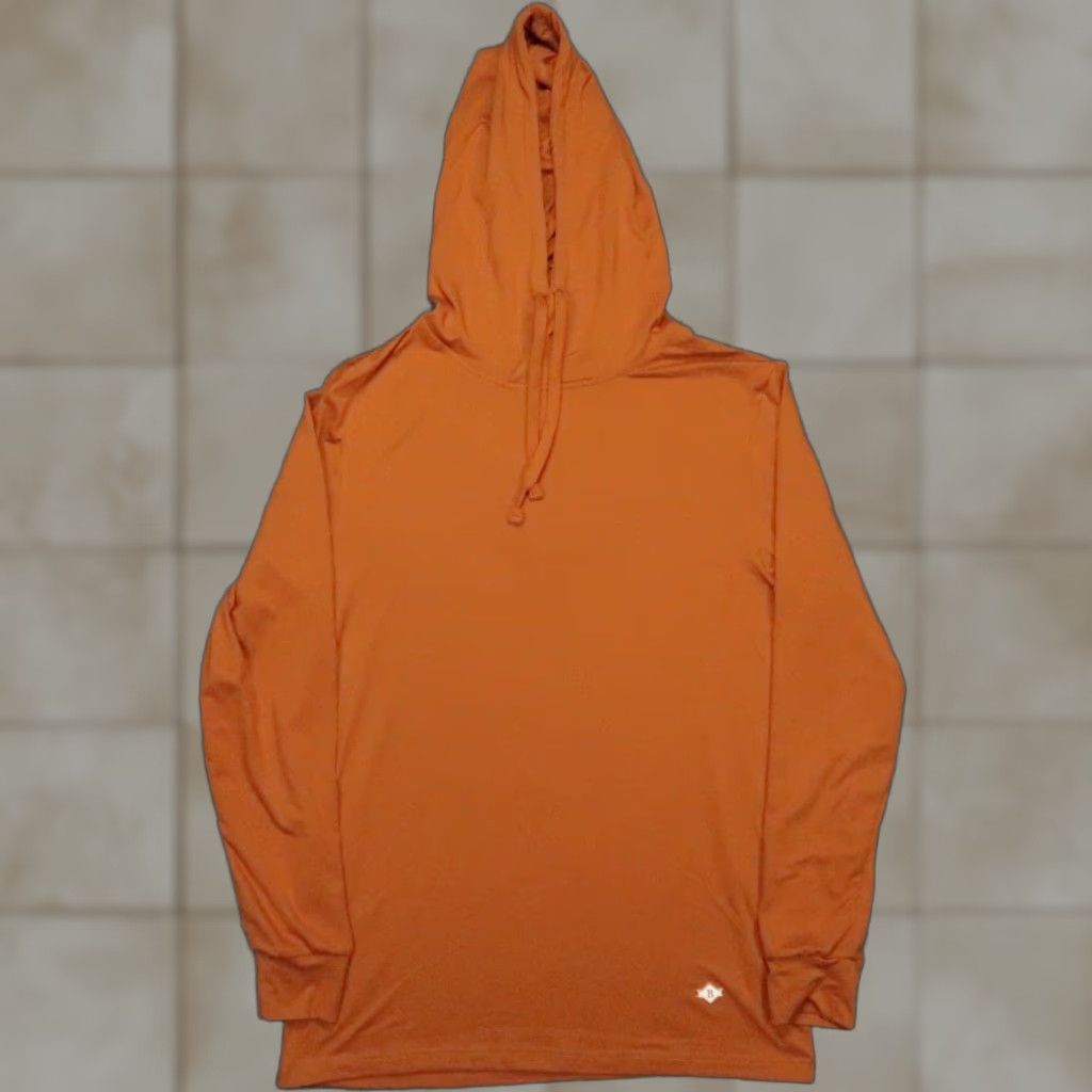 Vintage Burlebo Hoodie Men Small Orange Rust Pullover Hooded Lightweight Performance Hiking Outdoors Size US S / EU 44-46 / 1 - 1 Thumbnail