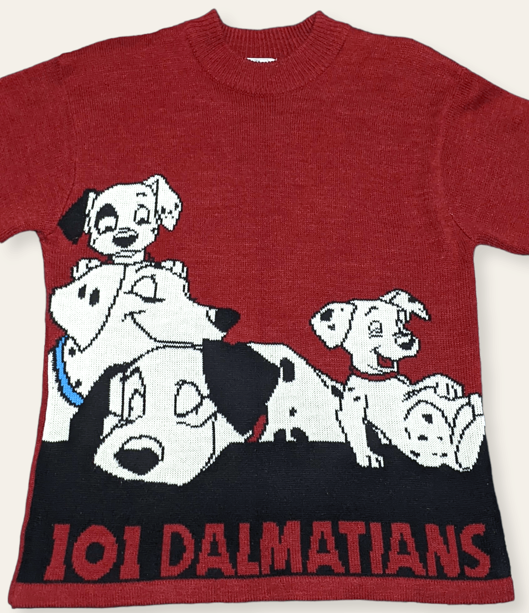 Disney × Mickey Mouse × Vintage Vintage 90s 101 Dalmatians Disney Knitted Sweater Size US M / EU 48-50 / 2 - 3 Thumbnail