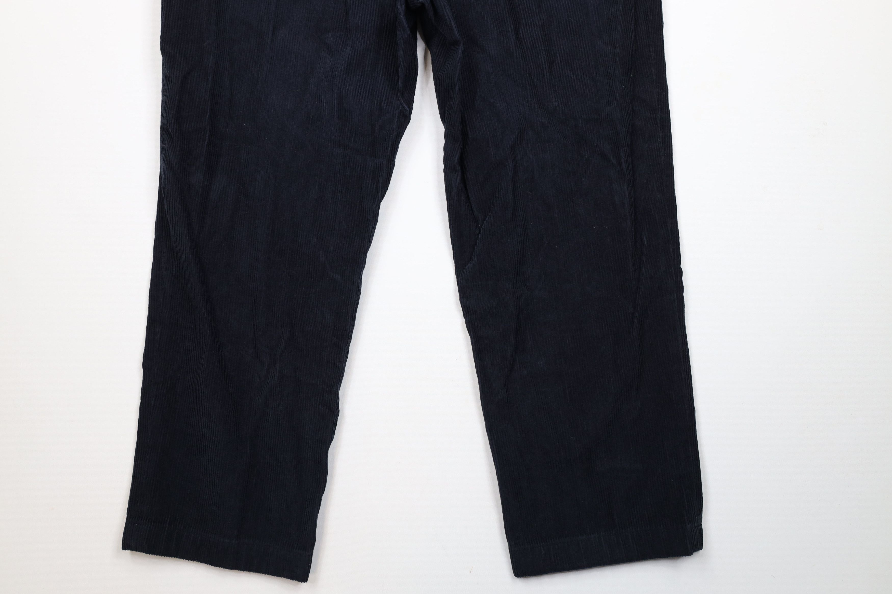 Nautica × Vintage Vintage 90s Nautica Wide Leg Corduroy Chino Pants Navy Blue Size US 40 / EU 56 - 11 Thumbnail