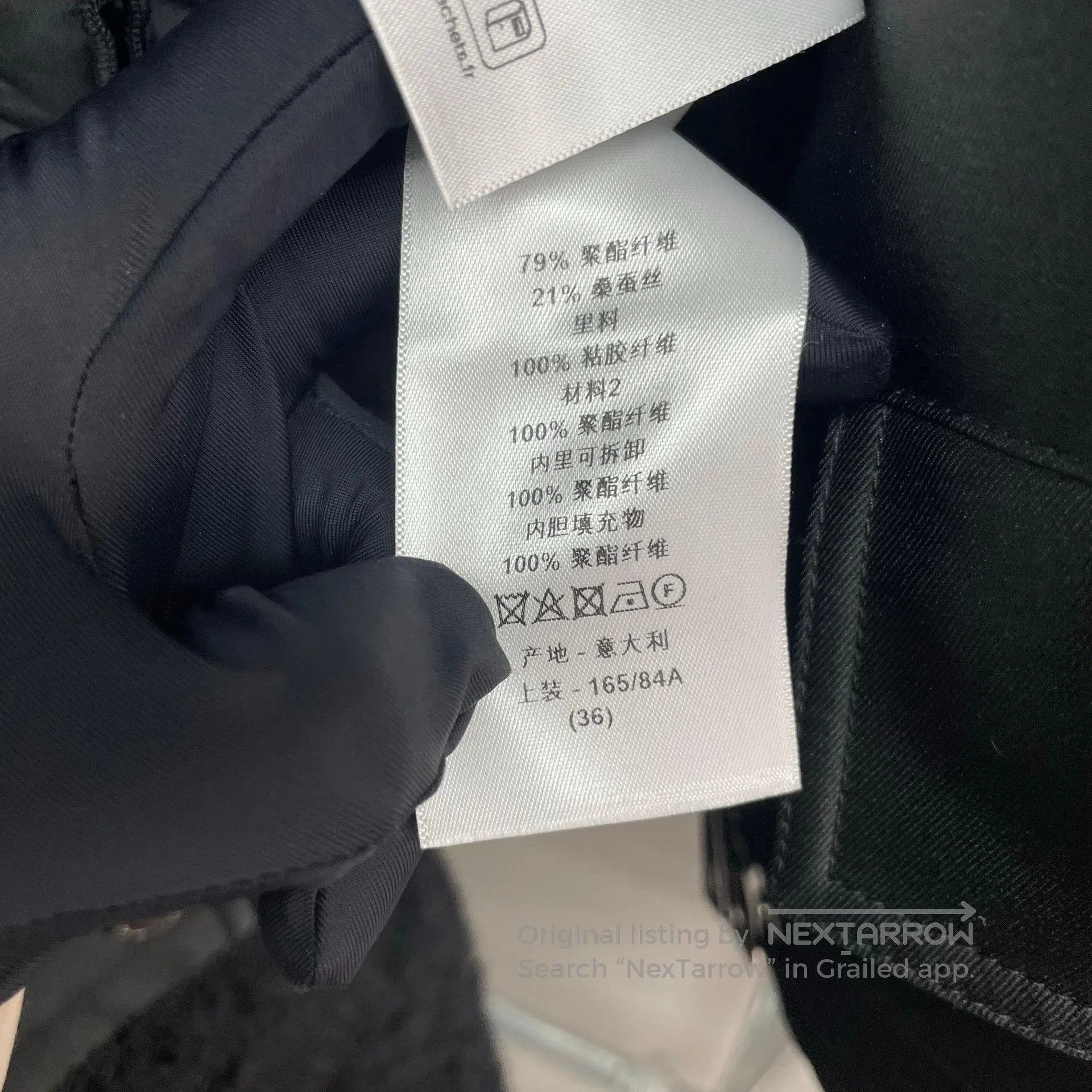 Dior Dior Black Two-Piece Workwear Cotton Coat with Faux Fur Co Size XS / US 0-2 / IT 36-38 - 7 Thumbnail