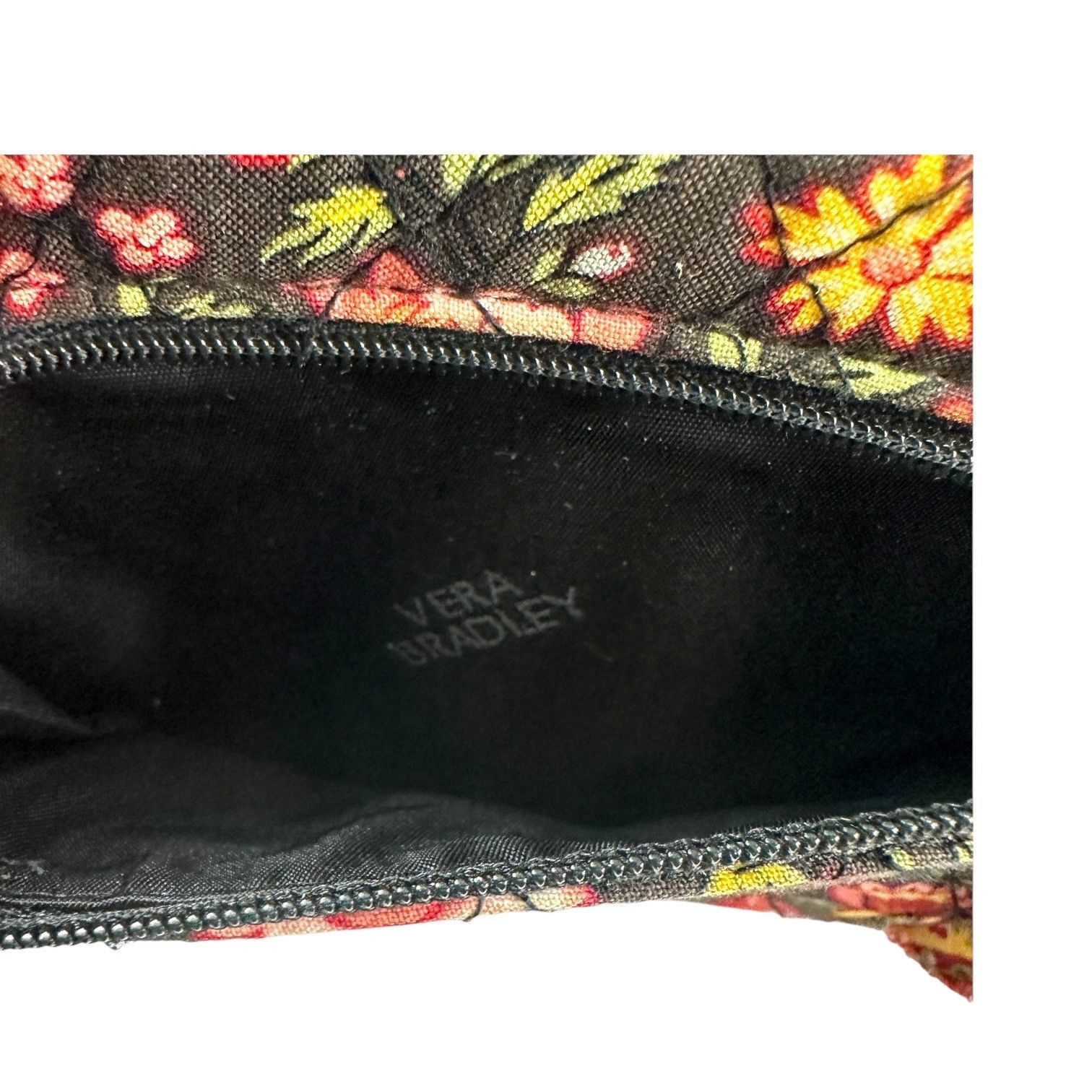 Vera Bradley Vera Bradley Floral Wallet Black With Colorful Flowers Zippe Size ONE SIZE - 8 Thumbnail