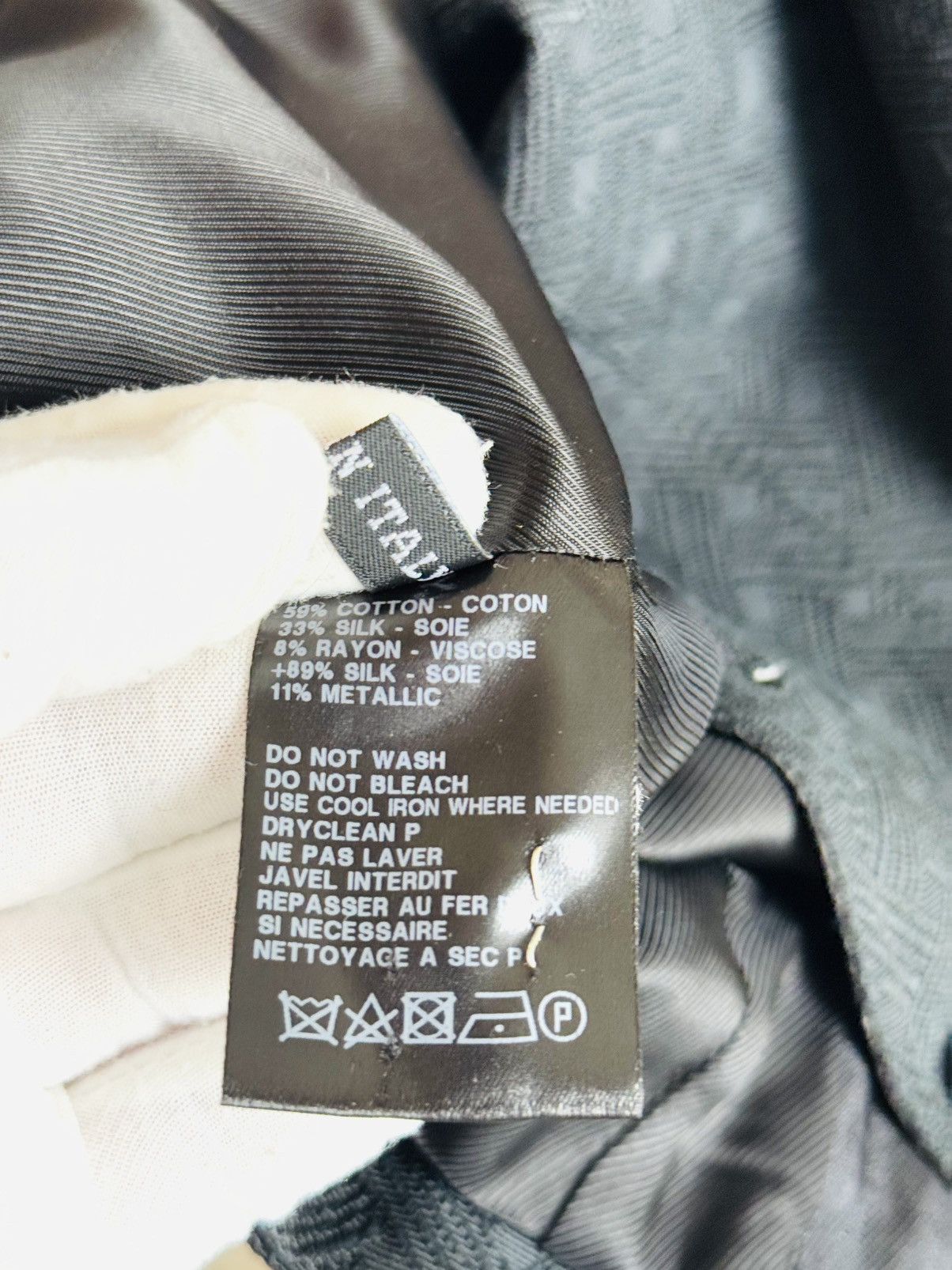 Ann Demeulemeester 2011 Ann Demeulemeester black jacquard blazer w/ placket Size XS / US 0-2 / IT 36-38 - 9 Thumbnail
