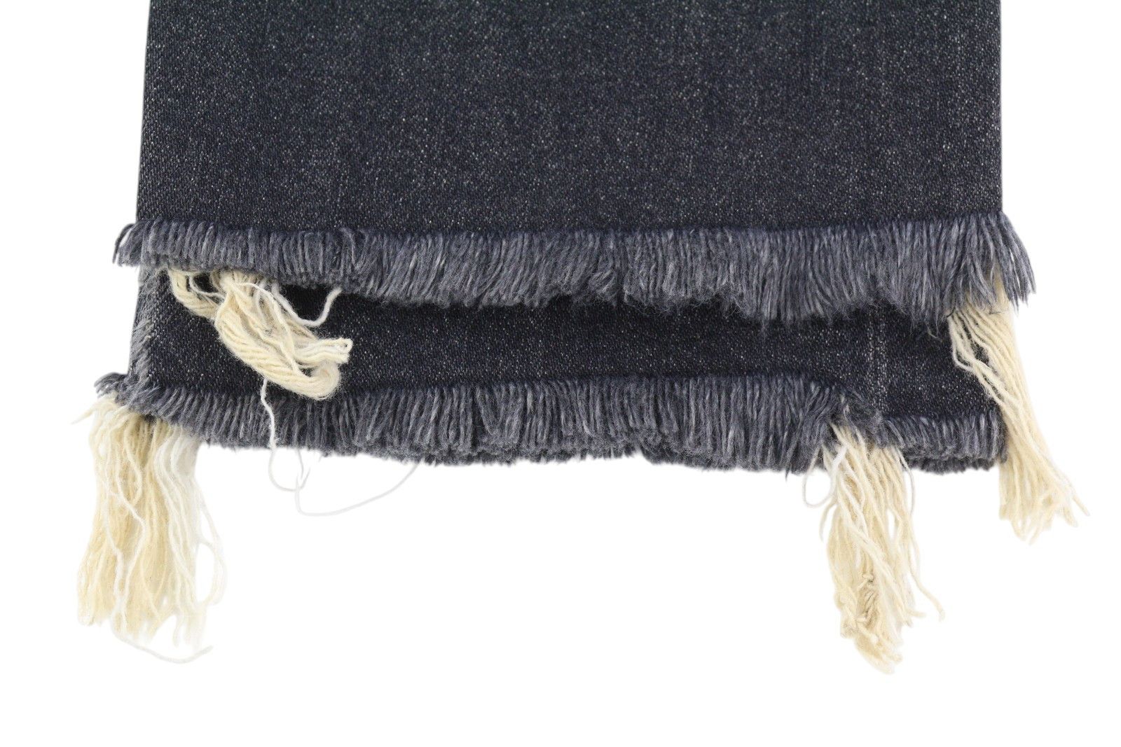 R13 BOYFRIEND 24 Abbey Black Faded Distress Jeans 86202 Size 24" / US 00 / IT 34 - 11 Thumbnail