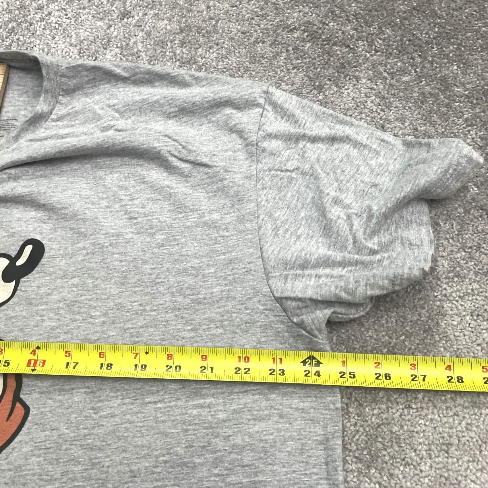 Disney Disney Mickey Mouse Graphic T-Shirt Mens 2X Gray Crew Neck Short Sleeve Tee Top Size US XXL / EU 58 / 5 - 7 Thumbnail