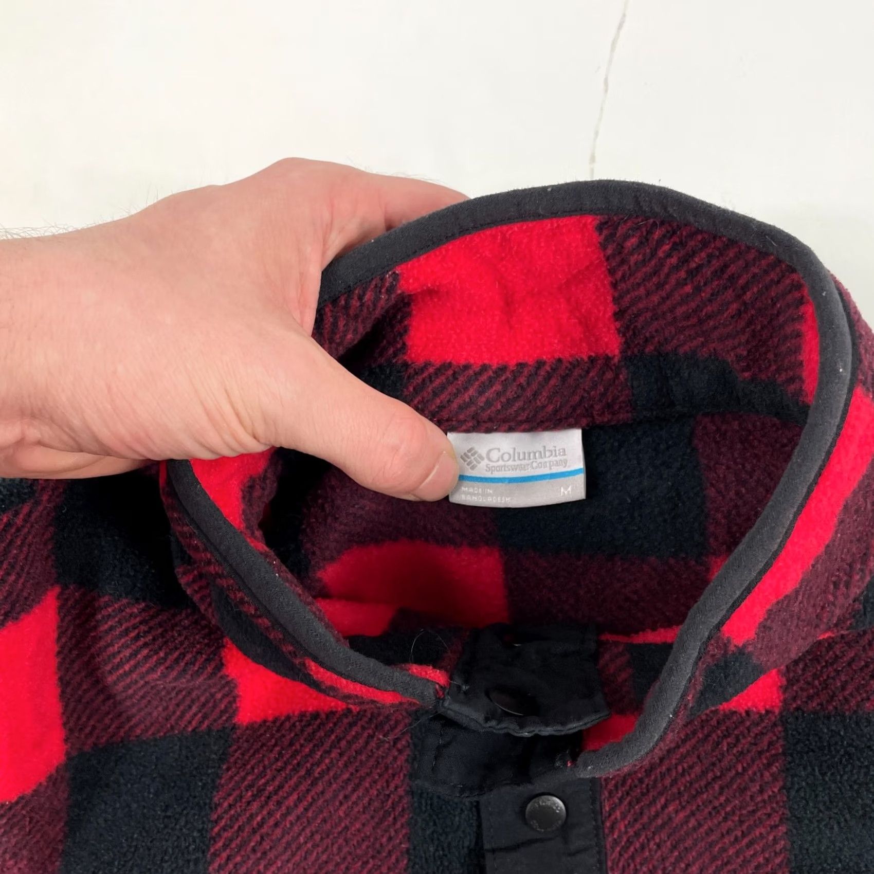 Vintage Columbia Jacket Mens M Red Men Fleece Snap Pullover Hiking Ski Buffalo Plaid Size US M / EU 48-50 / 2 - 7 Thumbnail