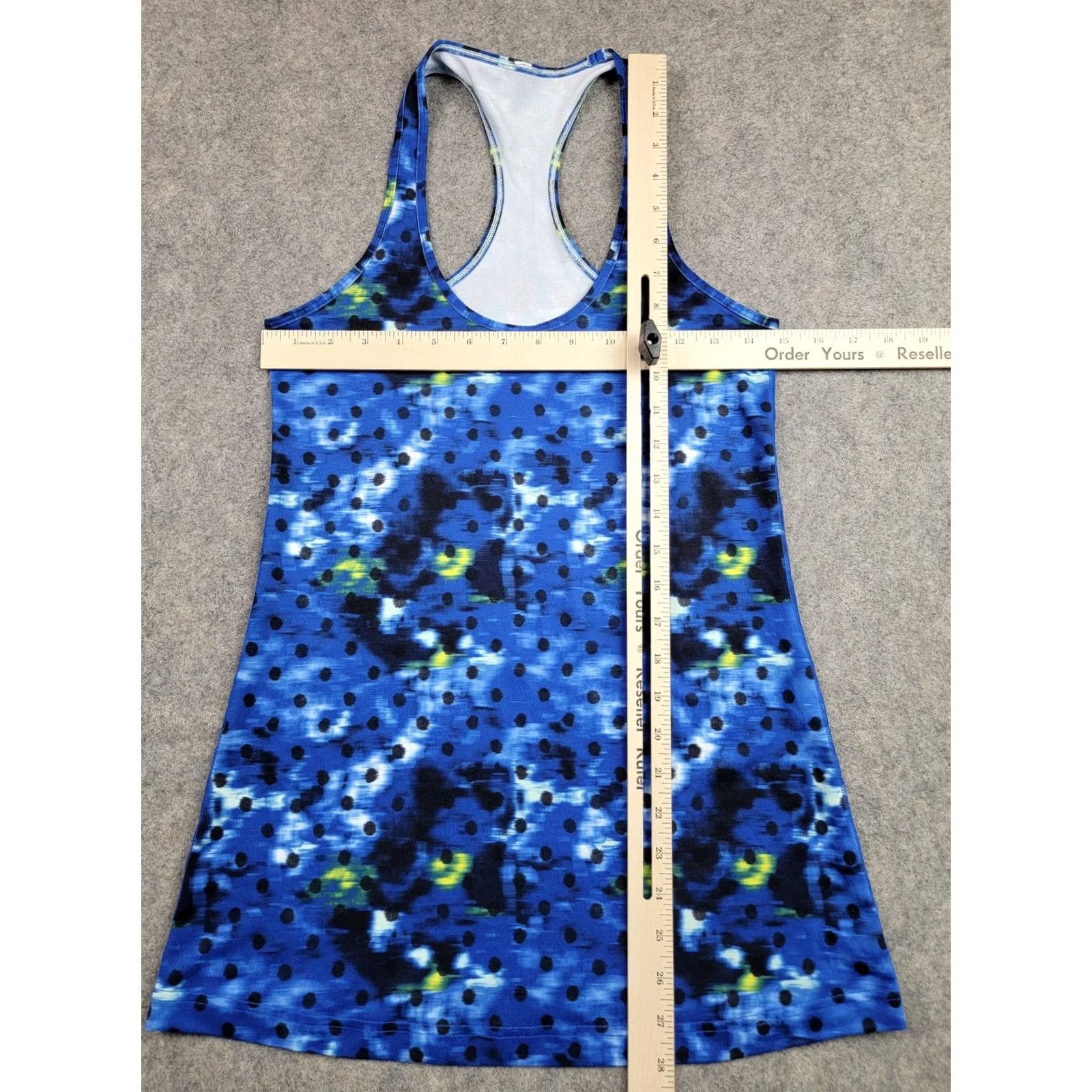 Lululemon Lululemon Tank Top Womens Small Blue Racerback Polka Dot Pattern Athletic Gym Shirt Size S / US 4 / IT 40 - 4 Thumbnail