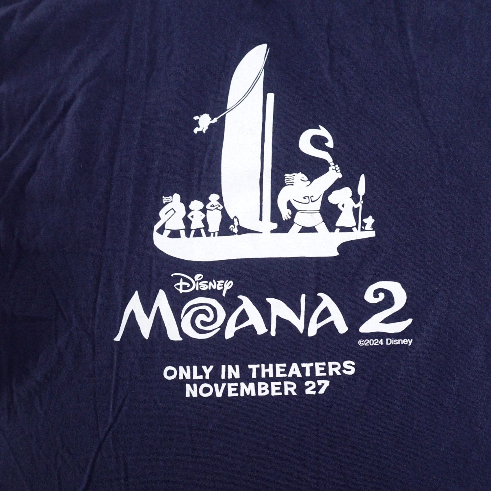 Port & Company Moana Movie Promo XL T-Shirt Mens Blue Short Sleeve Crew Neck IMAX Disney Maui 22X29 2020-2029 Port & Company Size US XL / EU 56 / 4 - 2 Thumbnail