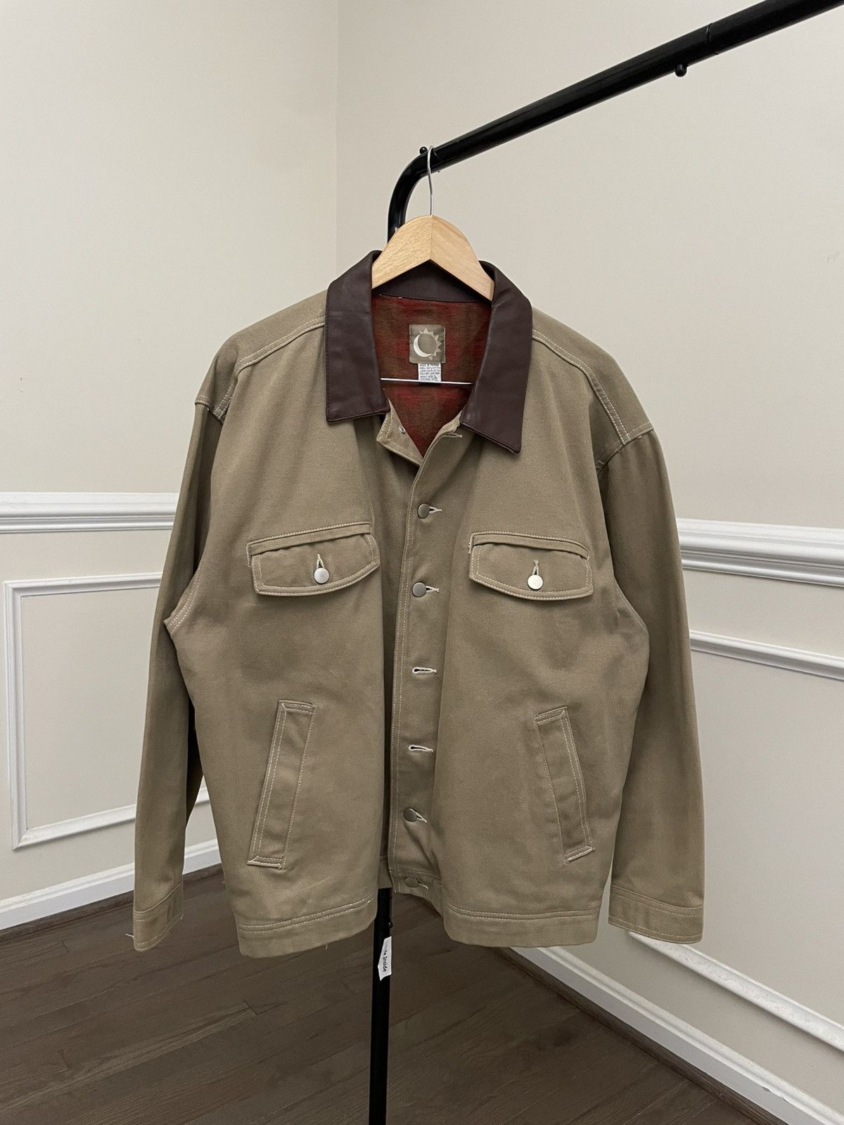 Vintage Vintage 90s Earth Tone Detroit Style Work Jacket Carhartt Size US L / EU 52-54 / 3 - 2 Thumbnail