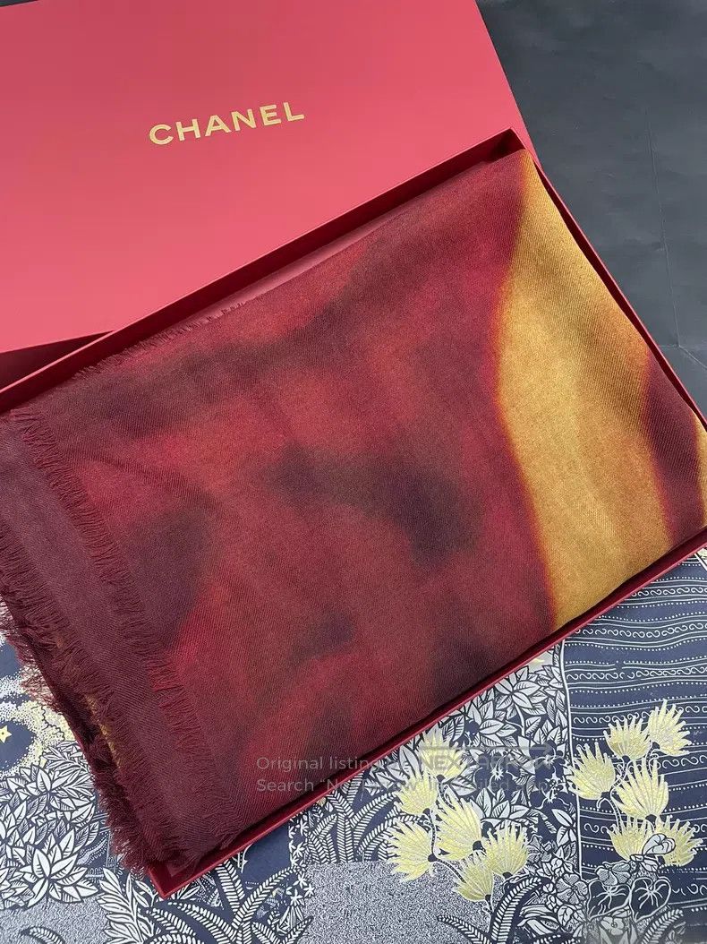 Chanel Chanel 26vic gift limited cashmere scarf shawl Size ONE SIZE - 1 Thumbnail