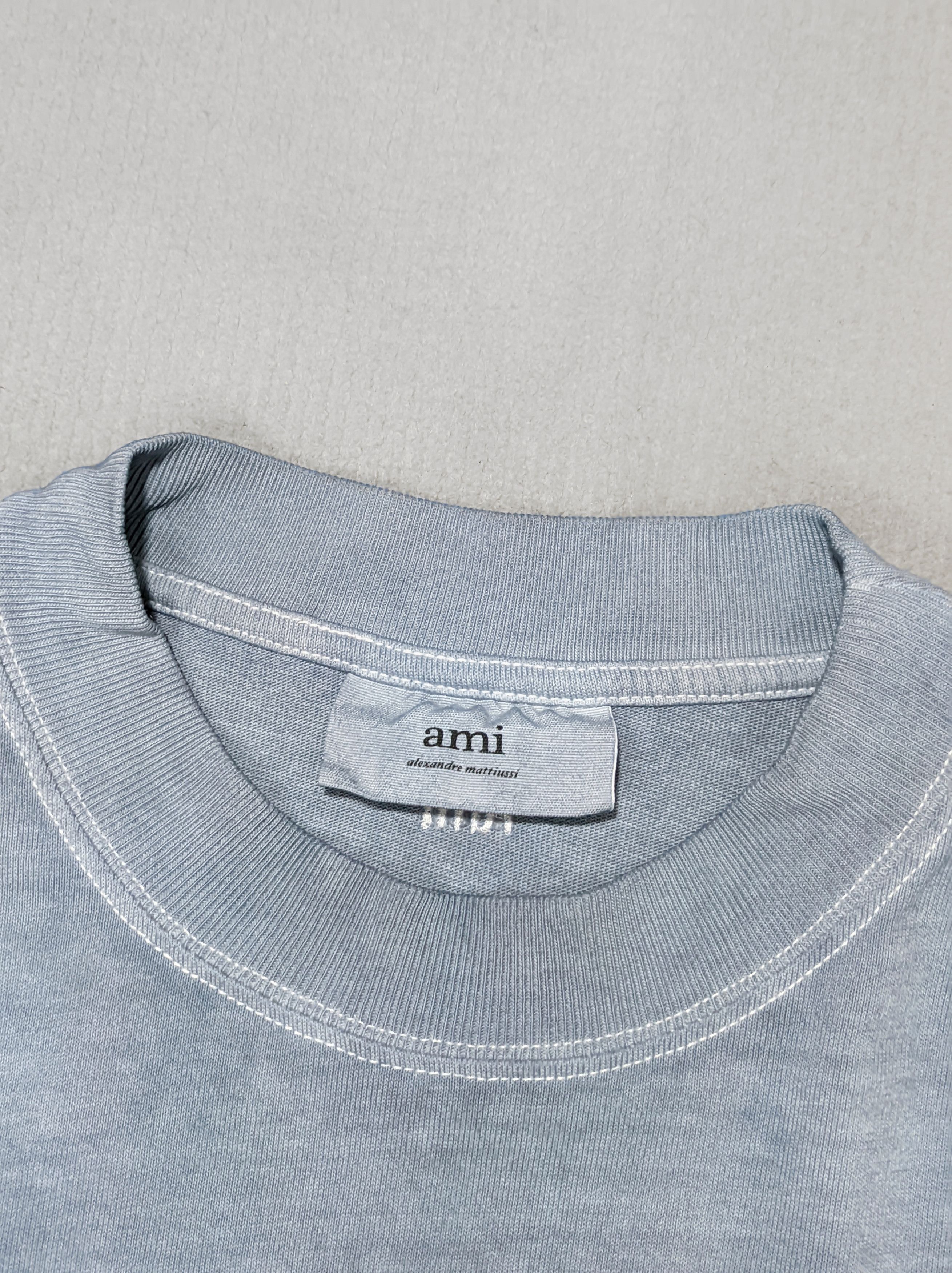 AMI AMI Lace Detail T-shirt Tie-dye Effect Size US M / EU 48-50 / 2 - 2 Thumbnail