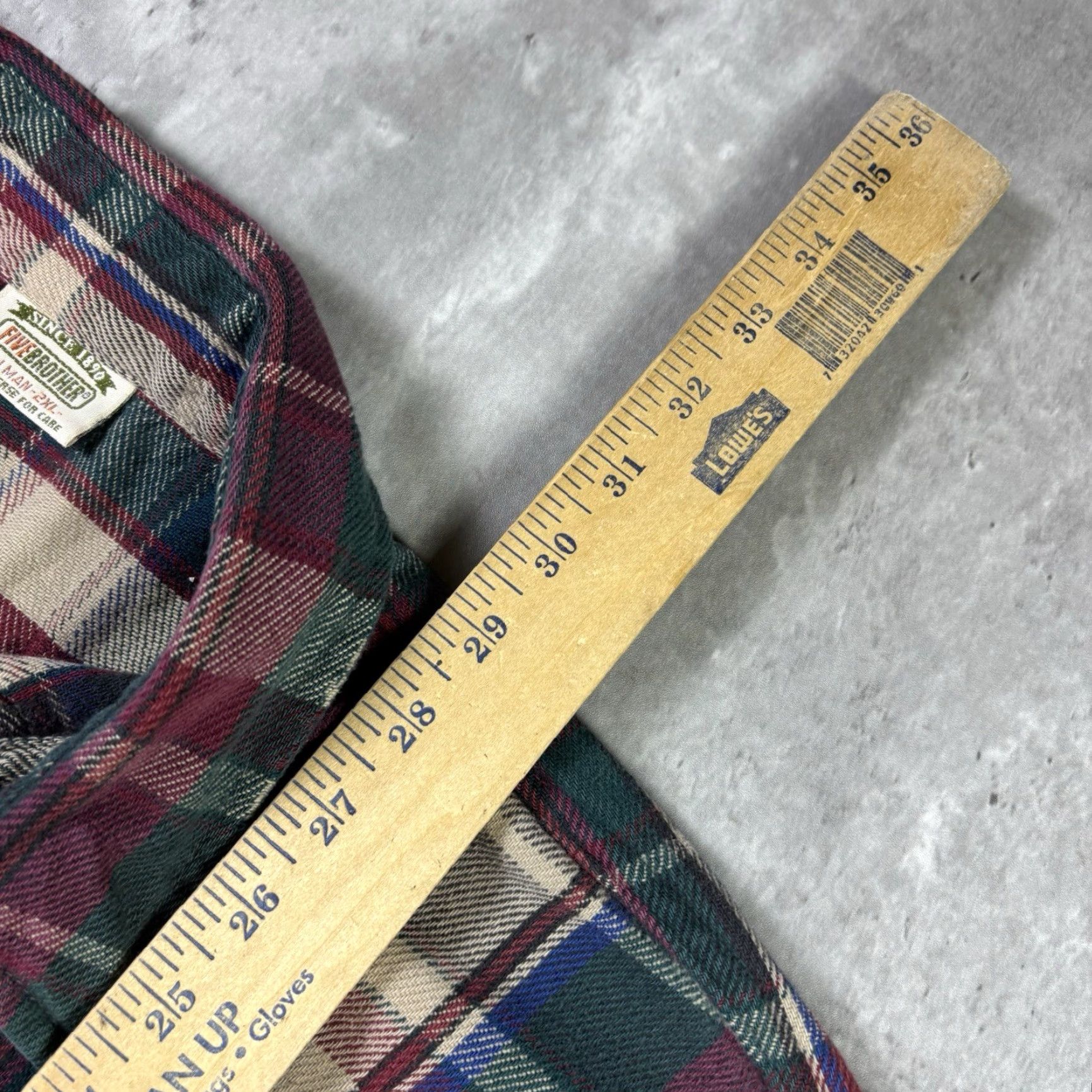 Vintage VINTAGE Five Brothers Flannel Shirt Plaid Button-Up Cotton Adult 2XL 90s Size US XXL / EU 58 / 5 - 5 Thumbnail