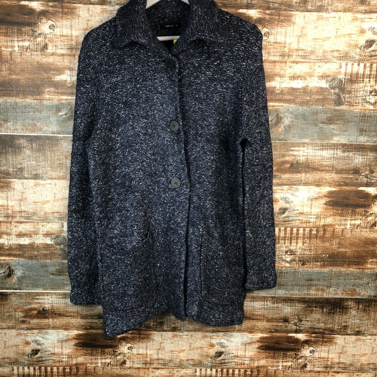 Comme Ca Ism Comme Ca Ism Dark Blue long Cardigan Knitwear #A1468 Size US M / EU 48-50 / 2 - 3 Thumbnail