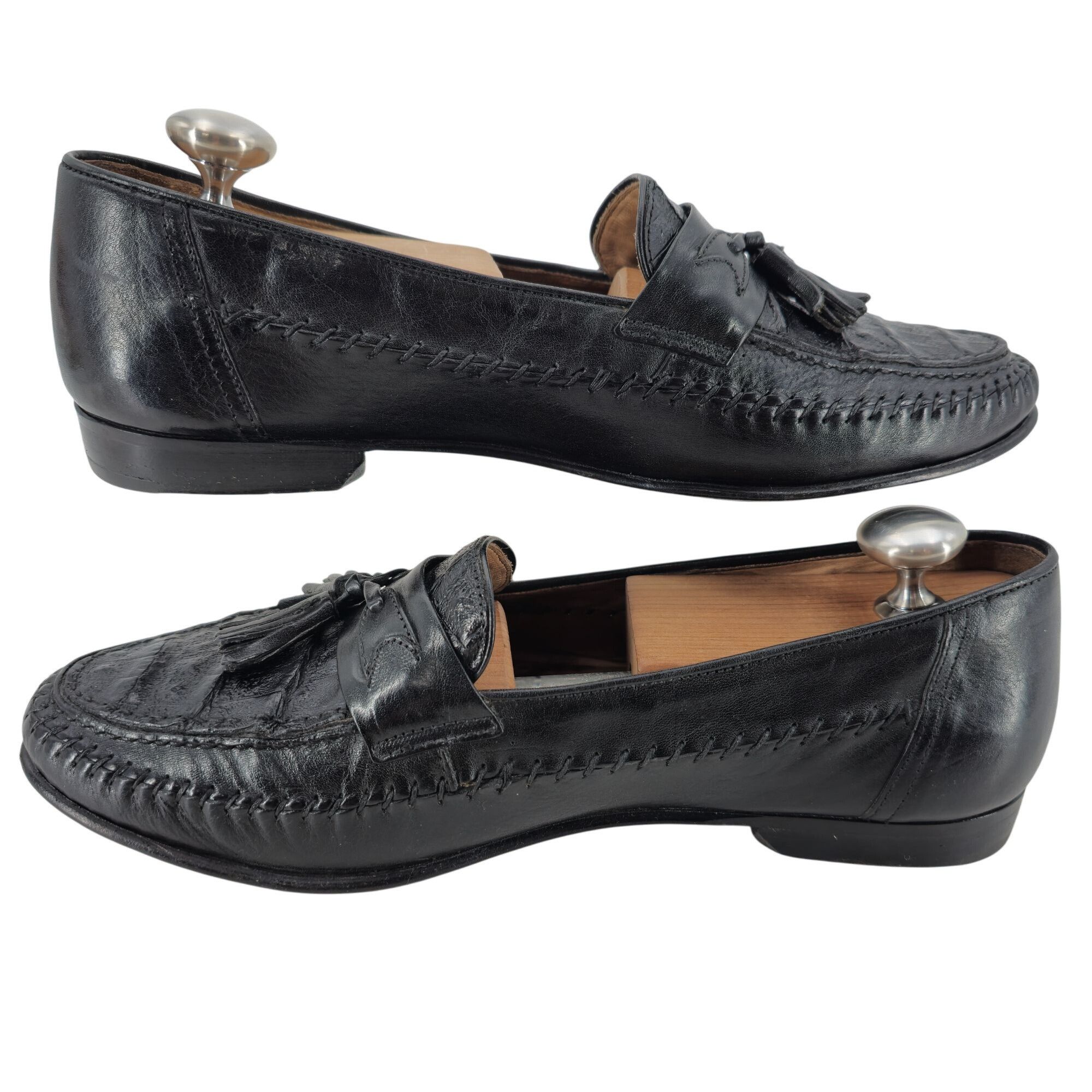 Bruno Magli Vintage Crocodile Italy Handmade Bruno Magli Mens 8M Exotic Size US 8 / EU 41 - 5 Thumbnail