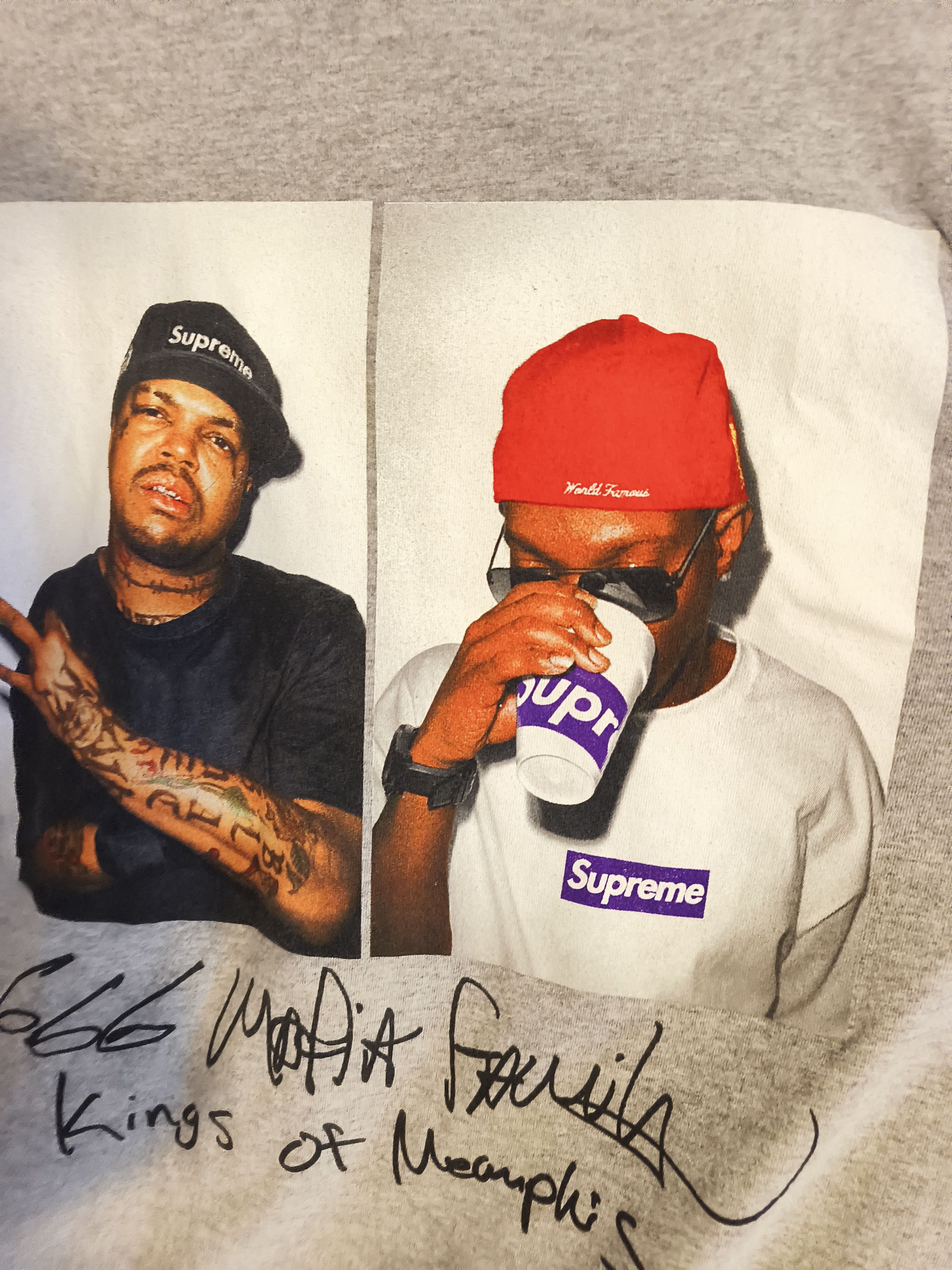 Supreme Three six Mafia supreme tee Size US XL / EU 56 / 4 - 5 Thumbnail