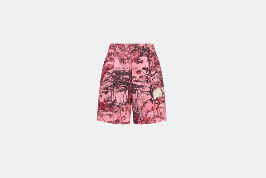 Dior o1w1db10824 Wool & Silk Short in Multicolor Size 26" / US 2 / IT 38 - 1 Thumbnail