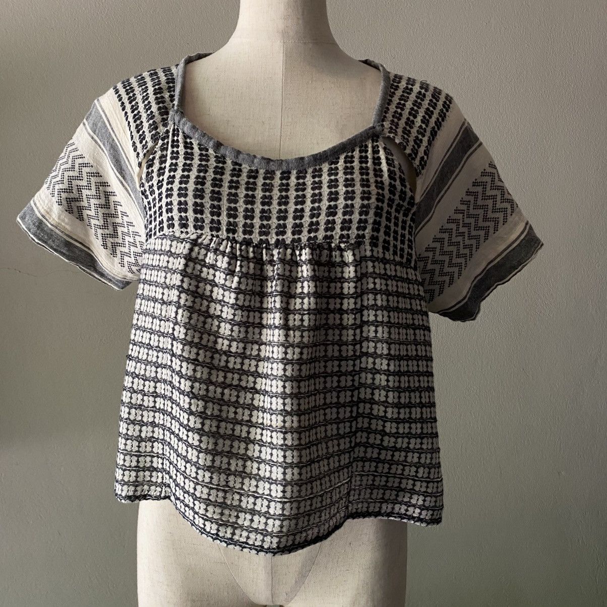 Designer ÉTOILE ISABEL MARANT Boho Woven Crop Top Size S / US 4 / IT 40 - 13 Thumbnail