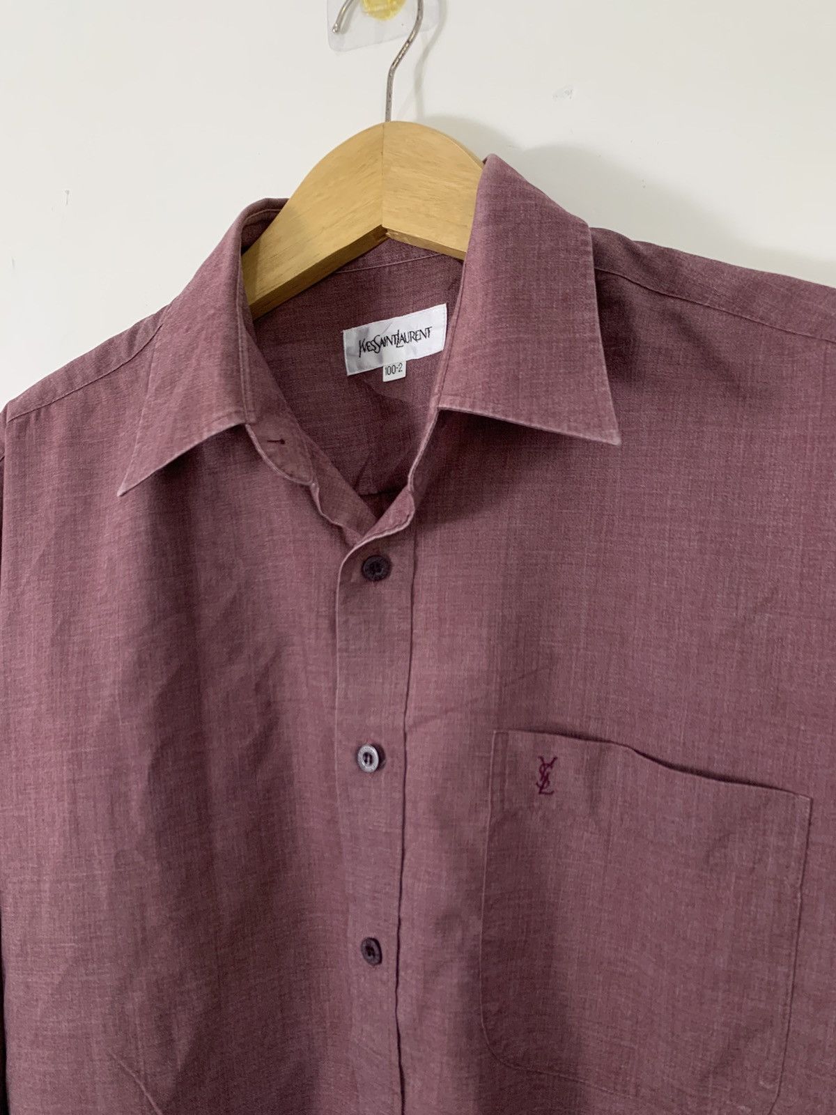 Yves Saint Laurent Vintage yves saint laurent button up shirt rare colour Size US M / EU 48-50 / 2 - 2 Thumbnail
