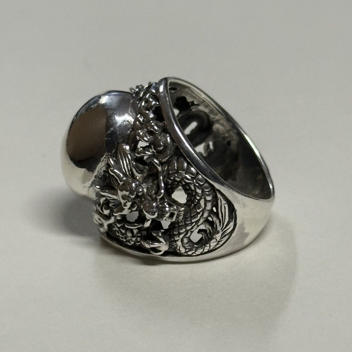 Sterling Silver Dual Dragon Egg Sterling Silver Ring Size ONE SIZE - 2 Thumbnail