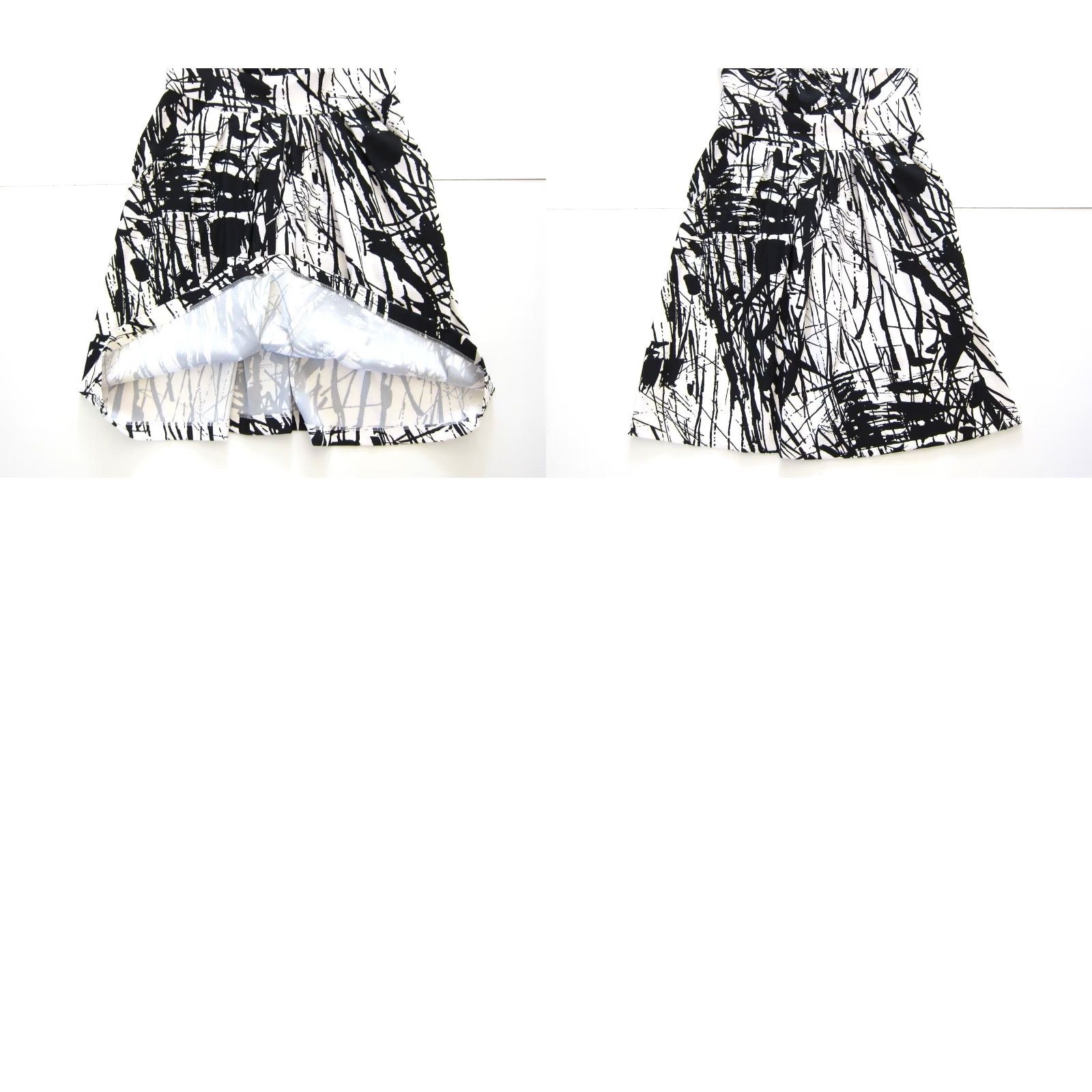 Vintage Corey P Black White Abstract V-Neck Pocket Sheath Shift Tunic Tank Sun Dress 8 Size M / US 6-8 / IT 42-44 - 8 Thumbnail
