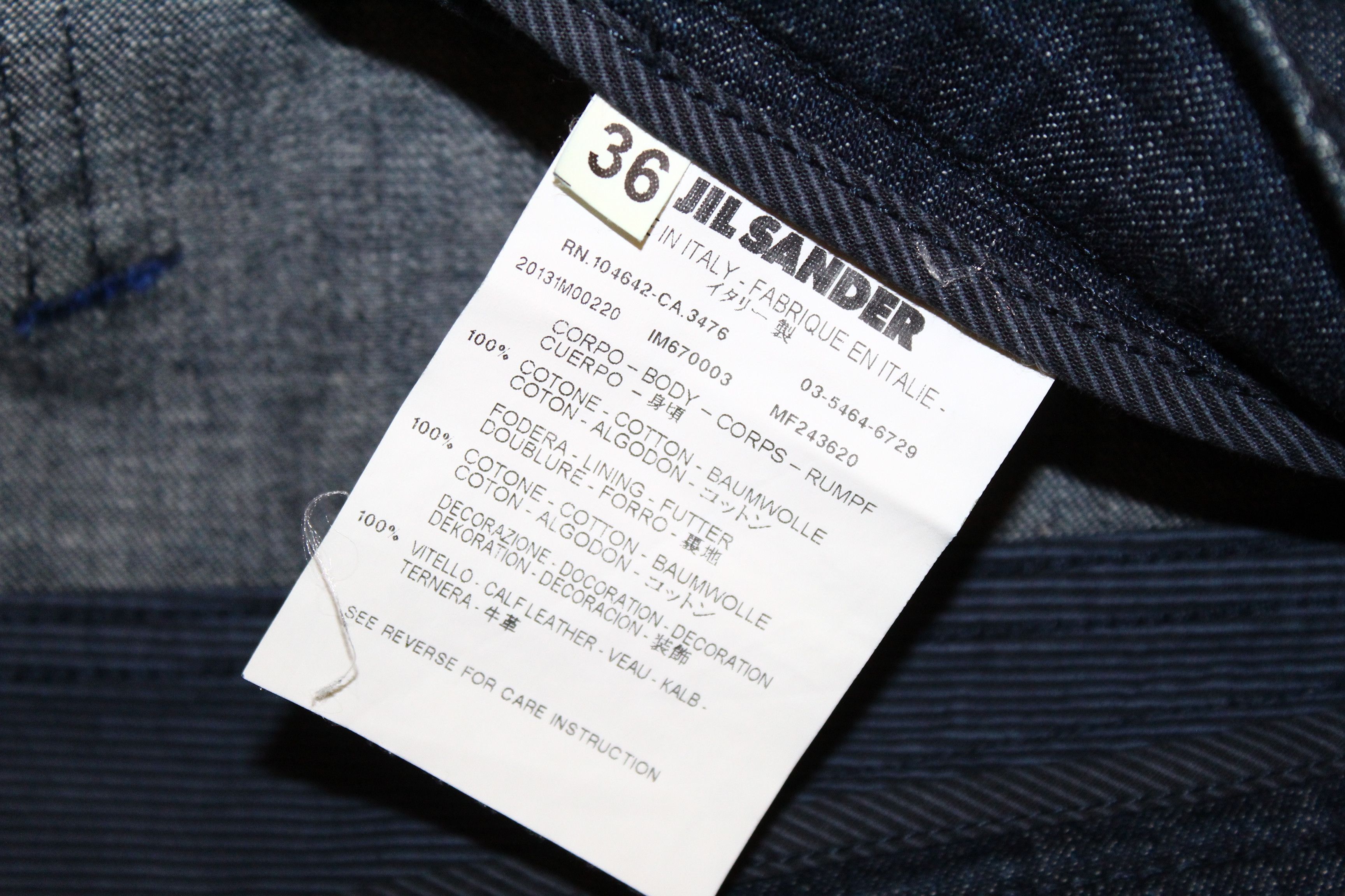 Jil Sander Jil Sander Straight-Leg Bootcut Deep Indigo Wash Denim Pants Size US 37 - 8 Thumbnail