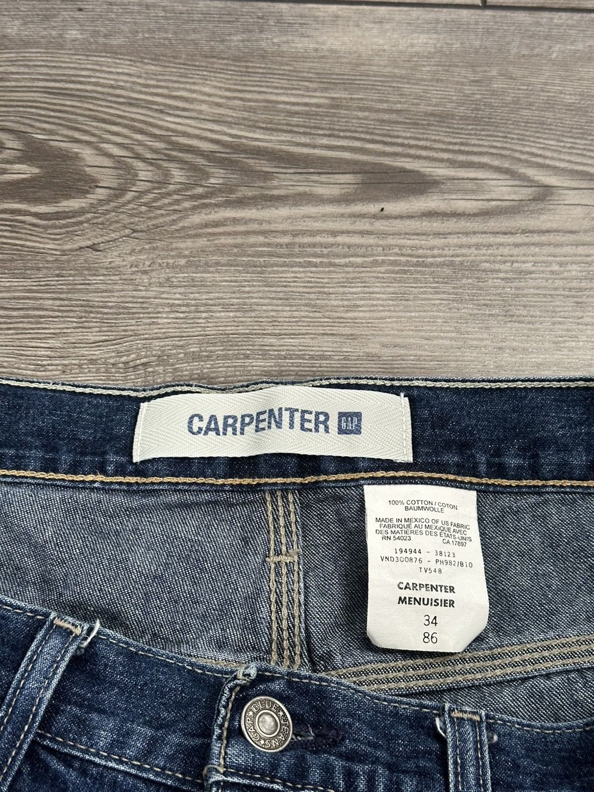 Gap Vintage Y2K Gap Denim Carpenter Shorts Size US 34 / EU 50 - 5 Thumbnail