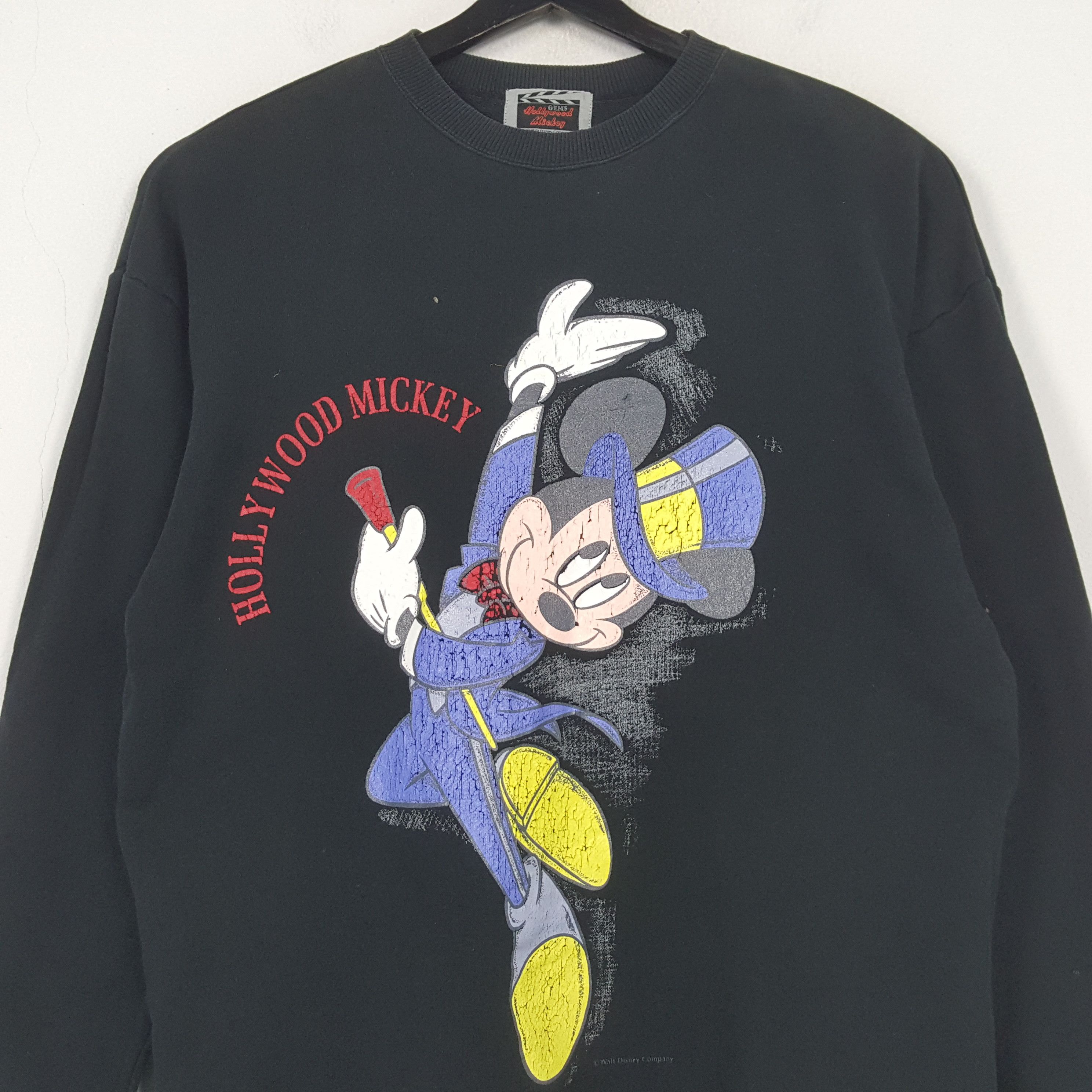 Disney HOLLYWOOD MICKEY Mouse Cartoon Character Sweatshirt C291N33 Size M / US 6-8 / IT 42-44 - 2 Thumbnail