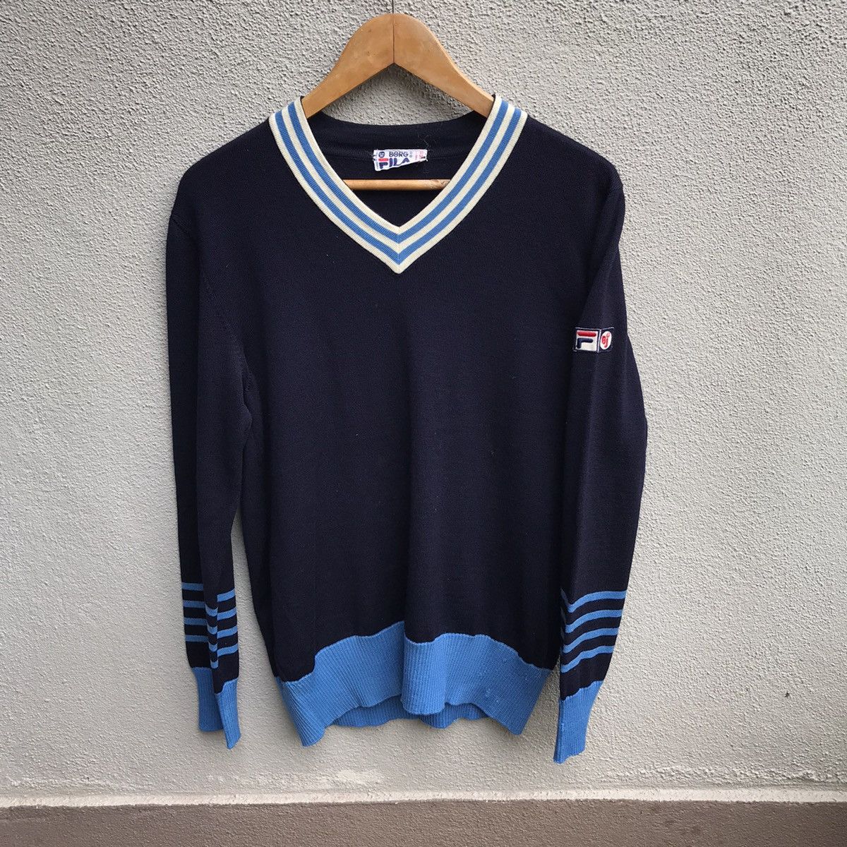 Fila Vintage FILA BJ italy bjorn borg jumper knitwear Size US M / EU 48-50 / 2 - 1 Thumbnail