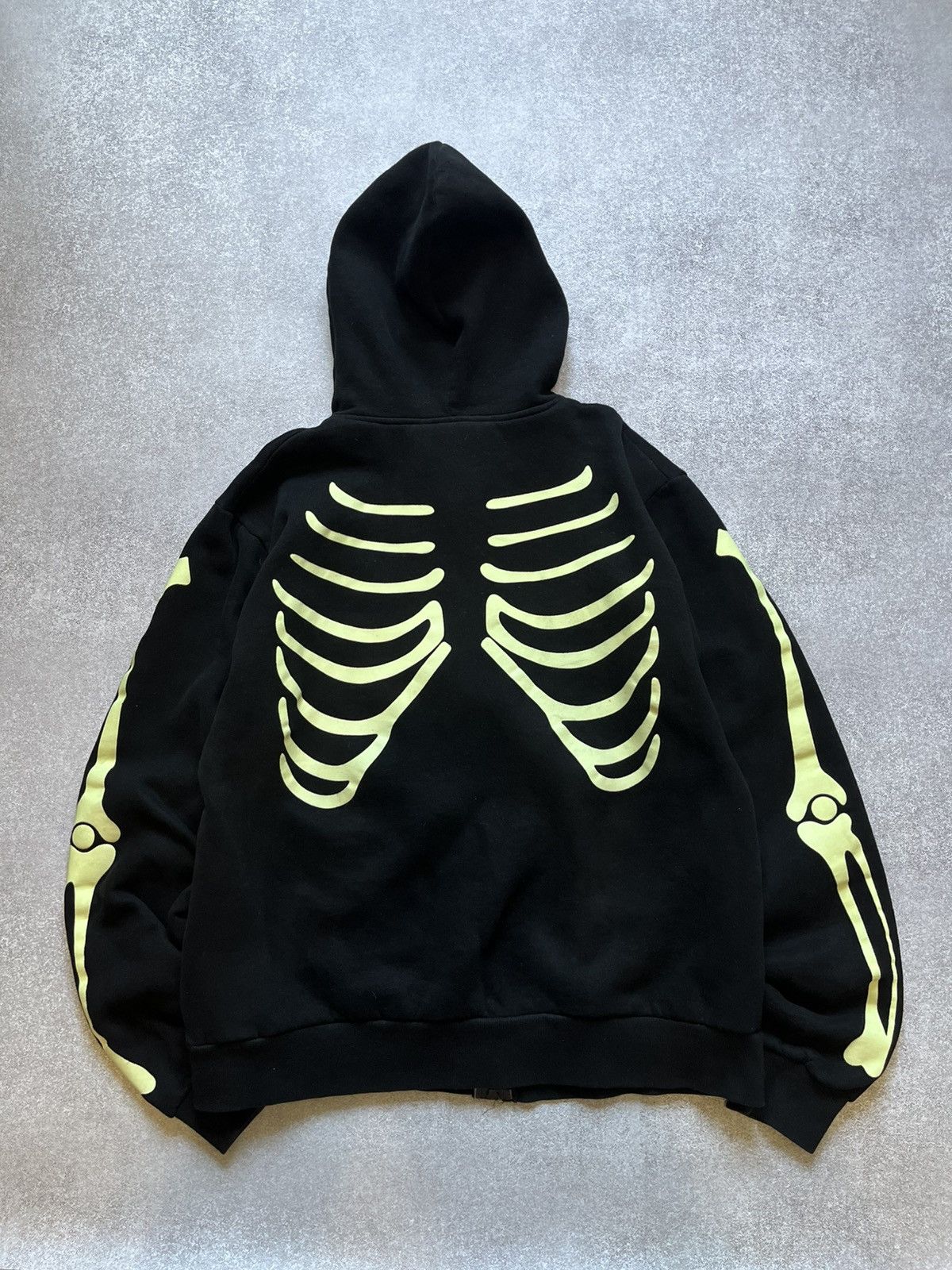 Other Skeleton Full Zip Hoodie – Bone Print Y2K Vibe Rare Graphic Size US L / EU 52-54 / 3 - 10 Thumbnail