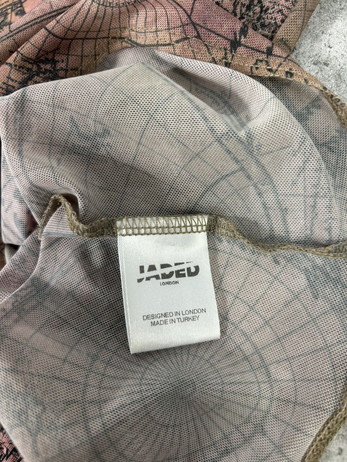 Jaded London × Japanese Brand Vintage Style 00s Jaded London Mesh Bodysuit Avant Garde Y2K Size M / US 6-8 / IT 42-44 - 7 Thumbnail