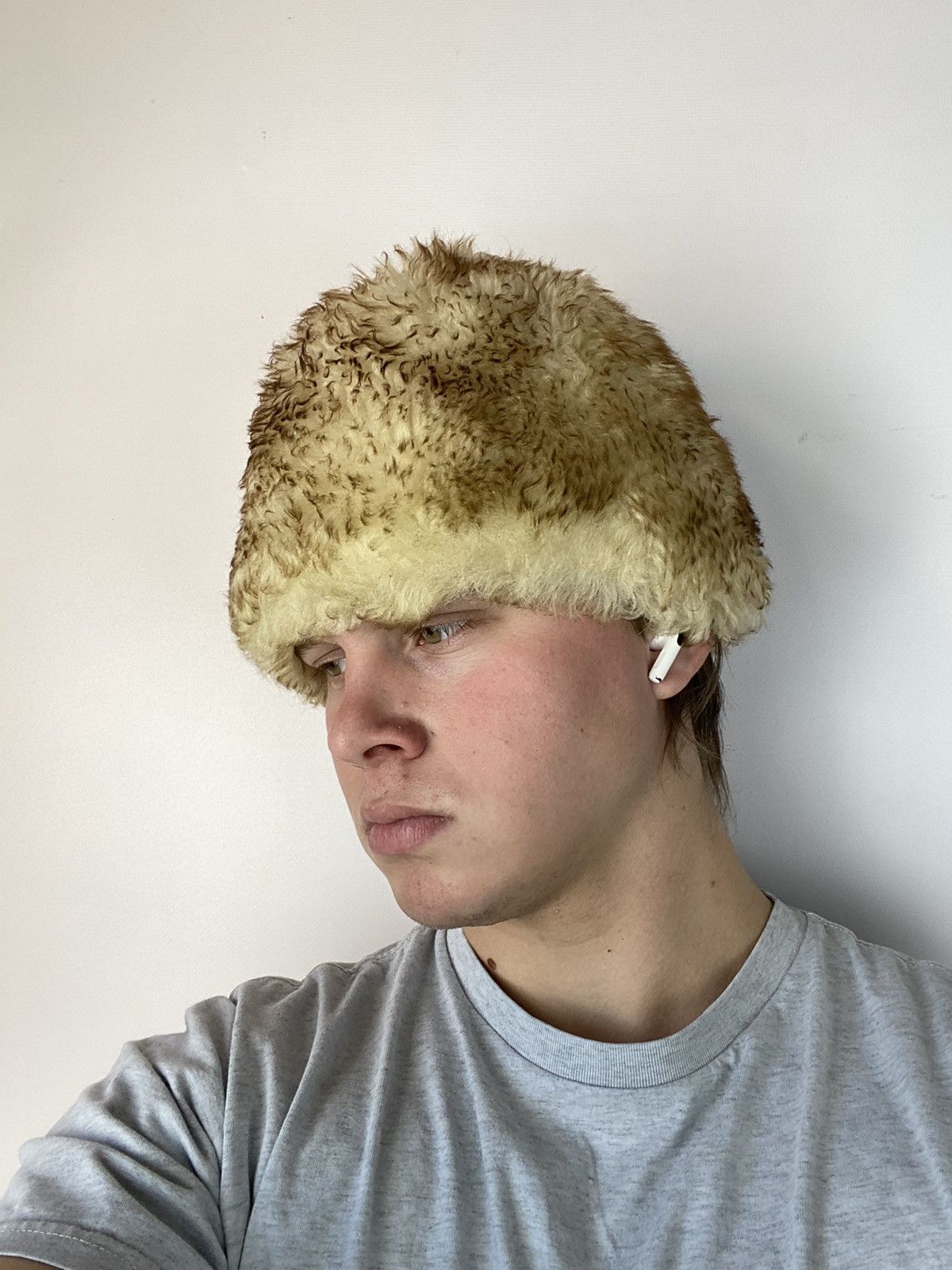 Hysteric Glamour × Japanese Brand Y2K American Vintage Fur Fuzzy Hat Ushanka Beauty Beast Size ONE SIZE - 1 Thumbnail