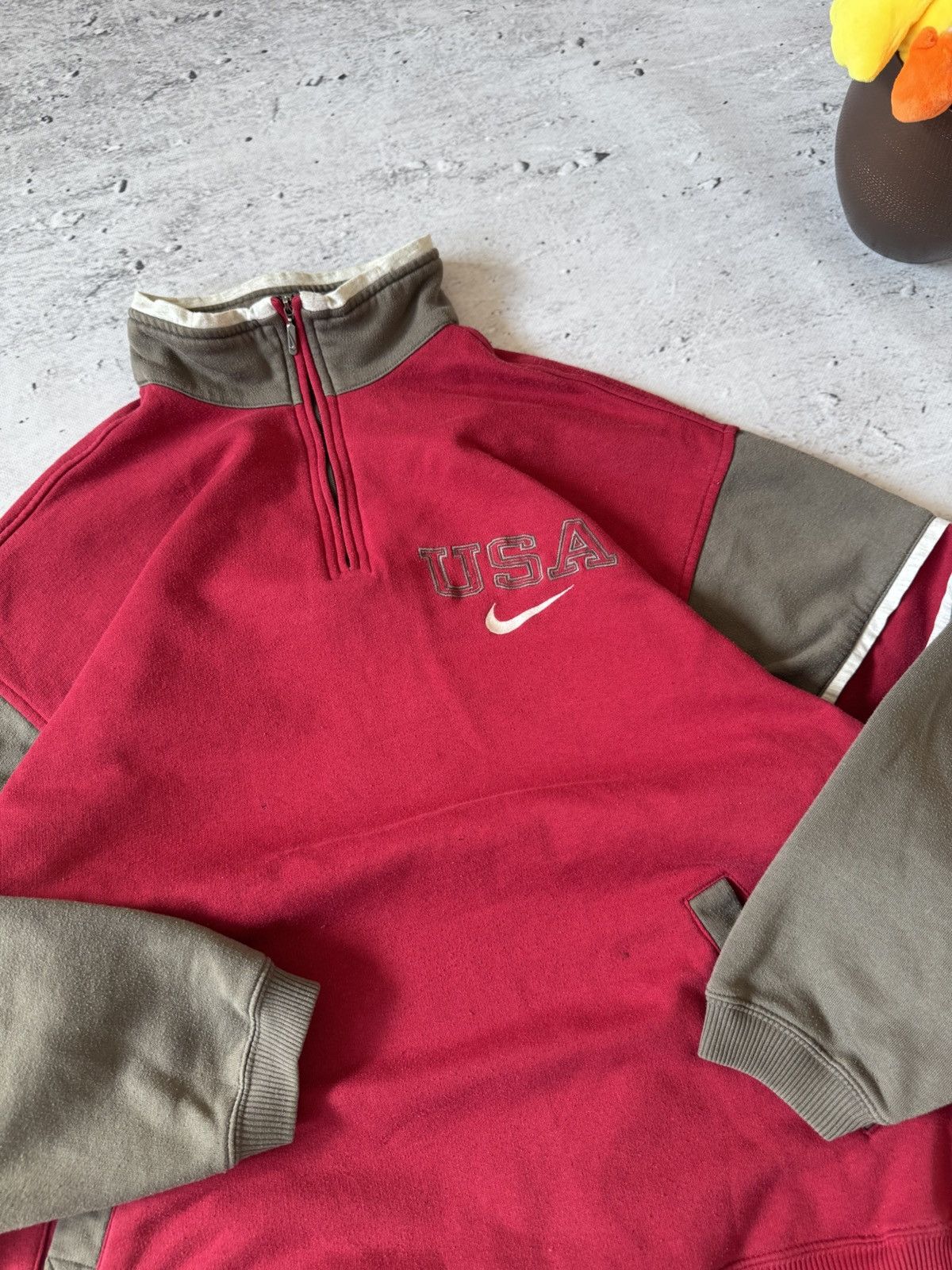 Nike × Vintage NIKE USA VINTAGE 00s OVERSIZE BAGGY SWEATSHIRT CENTER LOGO Size US L / EU 52-54 / 3 - 6 Thumbnail