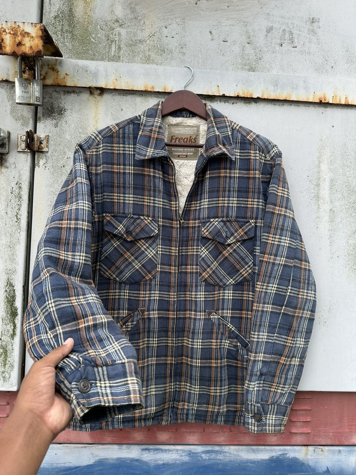 Vintage 👹Vintage Freaks Fleece Lined Flannel Jacket Size US M / EU 48-50 / 2 - 6 Thumbnail