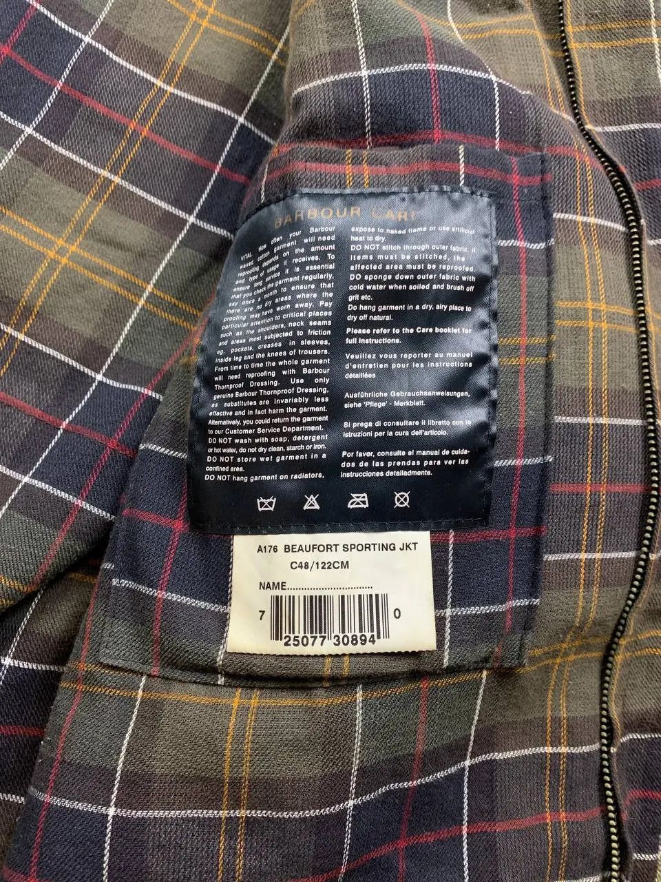 Barbour Barbour Beaufort Sporting waxed jacket in beige Size C48/122 Size US XL / EU 56 / 4 - 6 Thumbnail