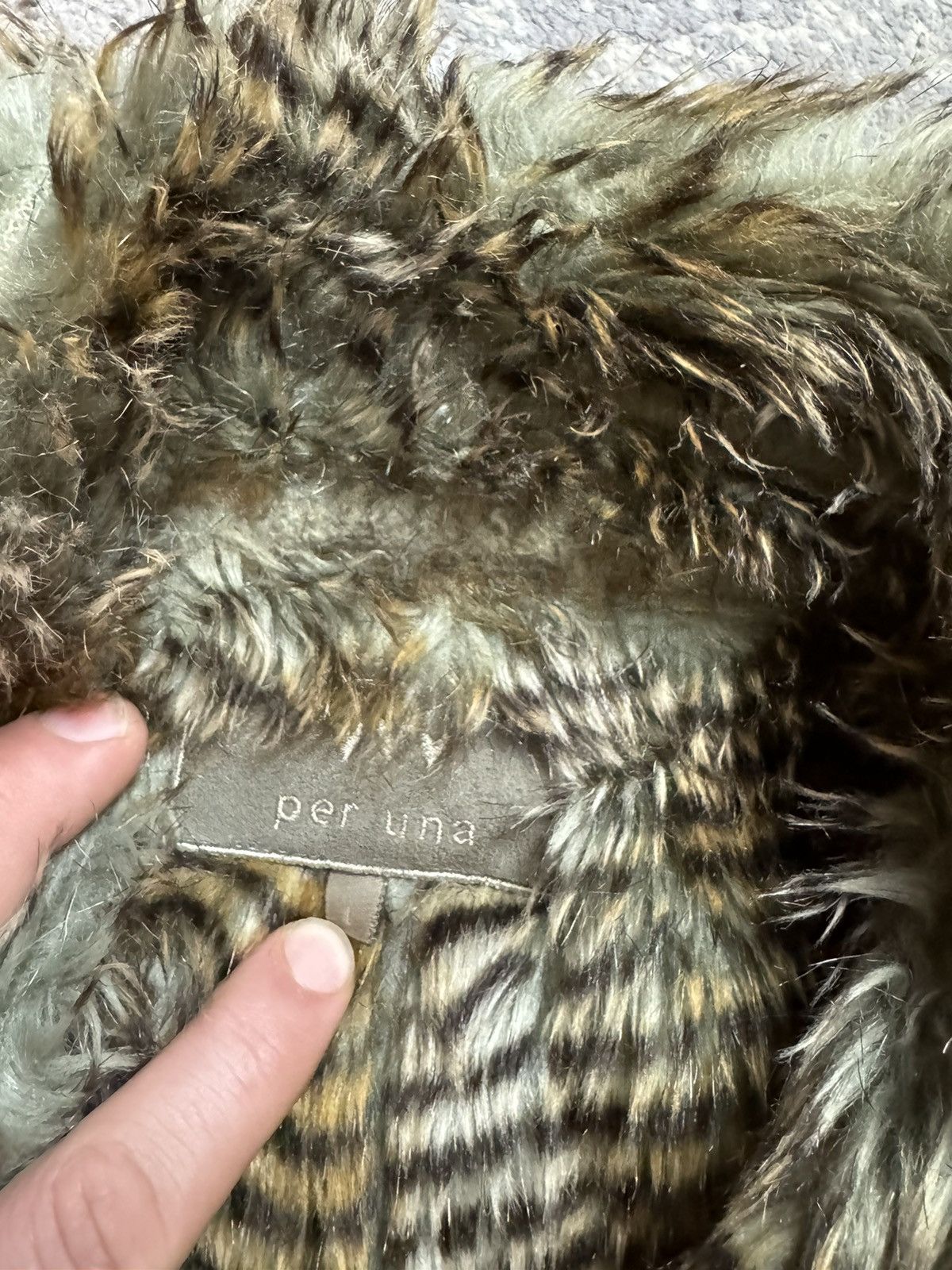 Vintage Vintage Y2K Asymmetrical Suede Fuzzy Fur Collar LGB Style Bo Size US S / EU 44-46 / 1 - 7 Thumbnail