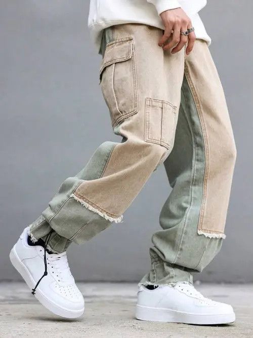 Japanese Brand × Vintage Baggy Cargo Denim Jeans Regulated Leg Size US 34 / EU 50 - 1 Thumbnail