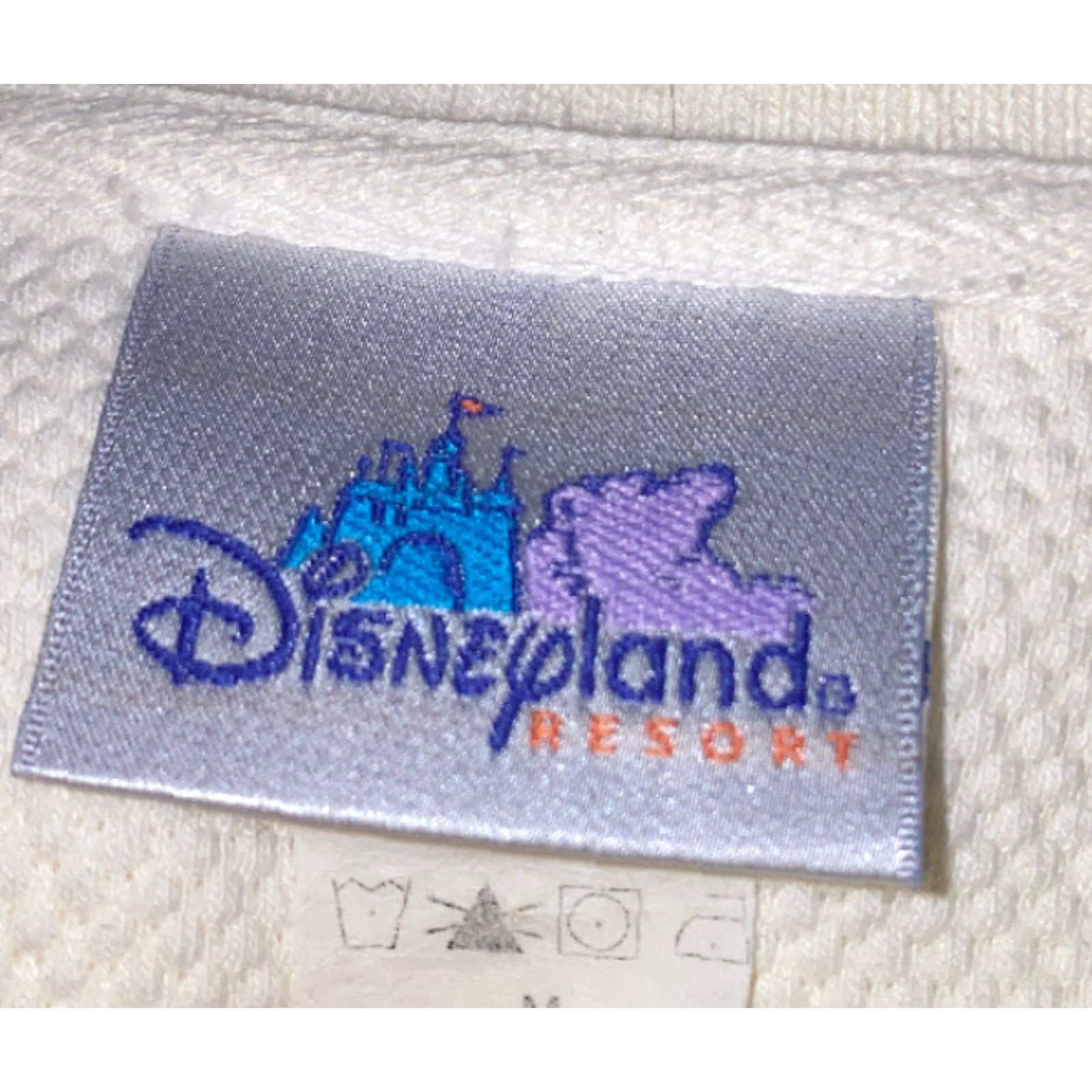 Vintage Disneyland Resort Mens Ivory Golf Polo Shirt M Cotton Size US M / EU 48-50 / 2 - 6 Thumbnail