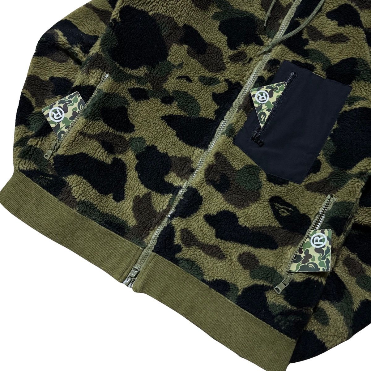 Bape Bape 1st Camo Boa Fleece Jacket Size XS / US 0-2 / IT 36-38 - 4 Thumbnail