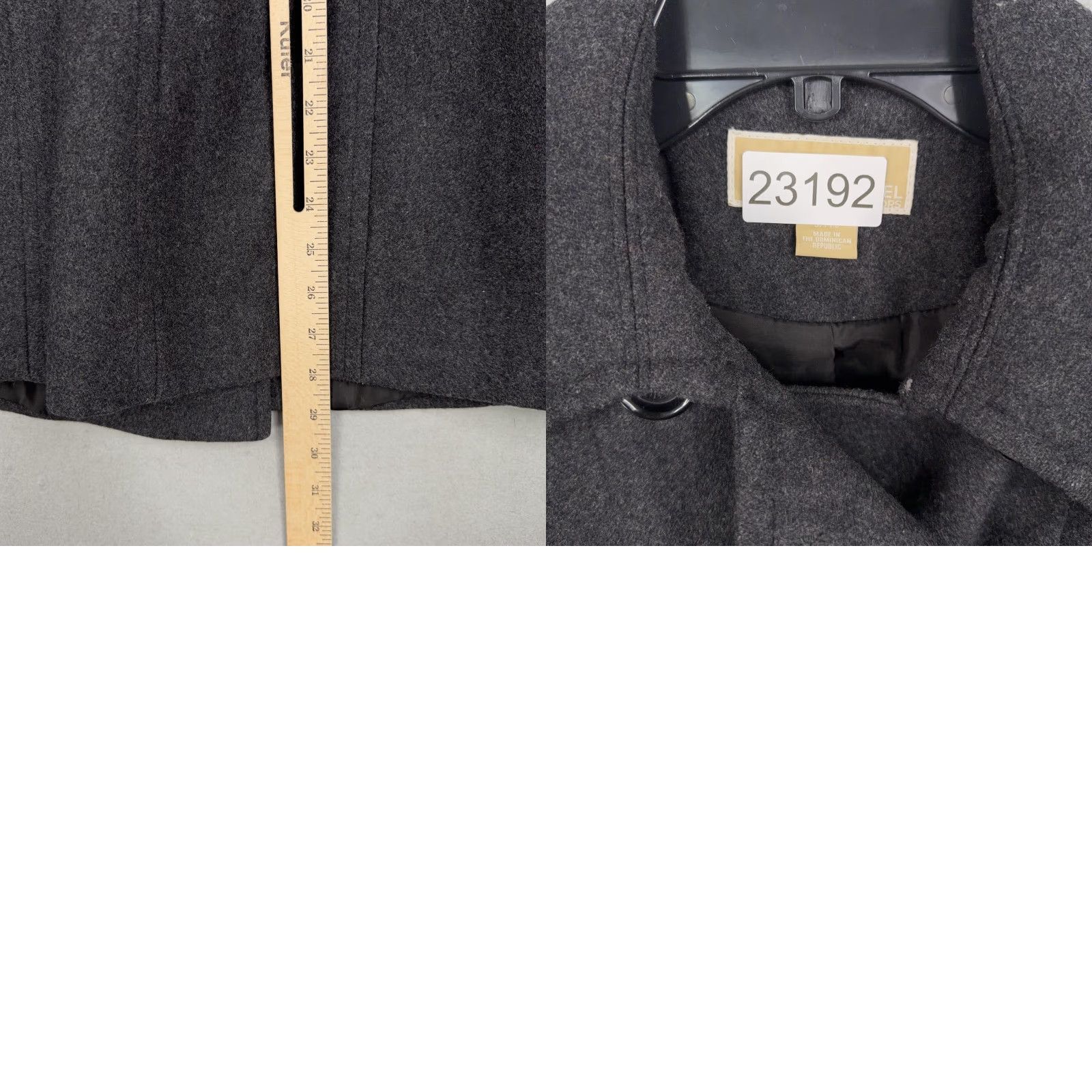 Michael Kors Michael Kors Coat Pea Coat Womens Small Gray Wool Blend Double Breasted Jacket Size S / US 4 / IT 40 - 9 Thumbnail