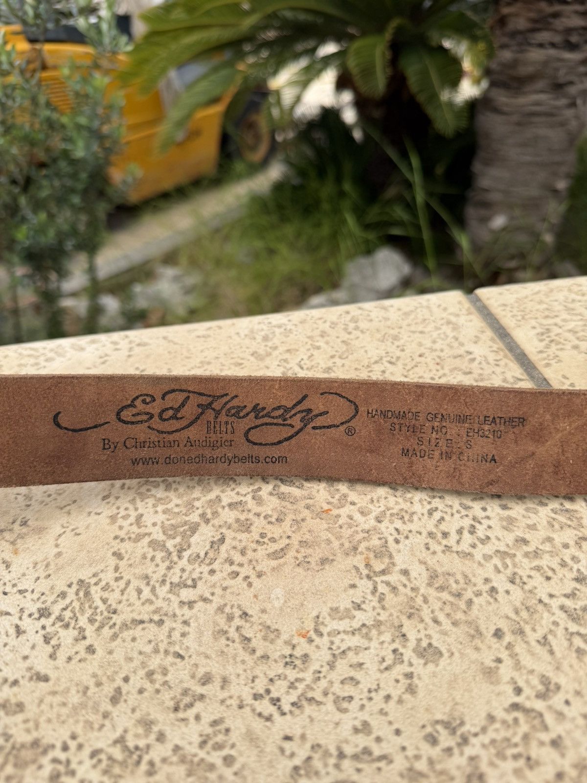 Ed Hardy Ed Hardy Leather Belt Multicolor Size ONE SIZE - 4 Thumbnail