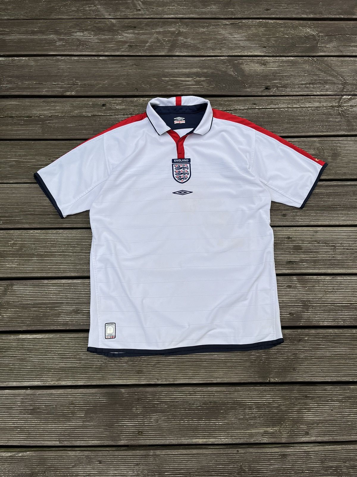 Umbro Vintage England National Team 03/05 Umbro Home Jersey Size US L / EU 52-54 / 3 - 1 Thumbnail