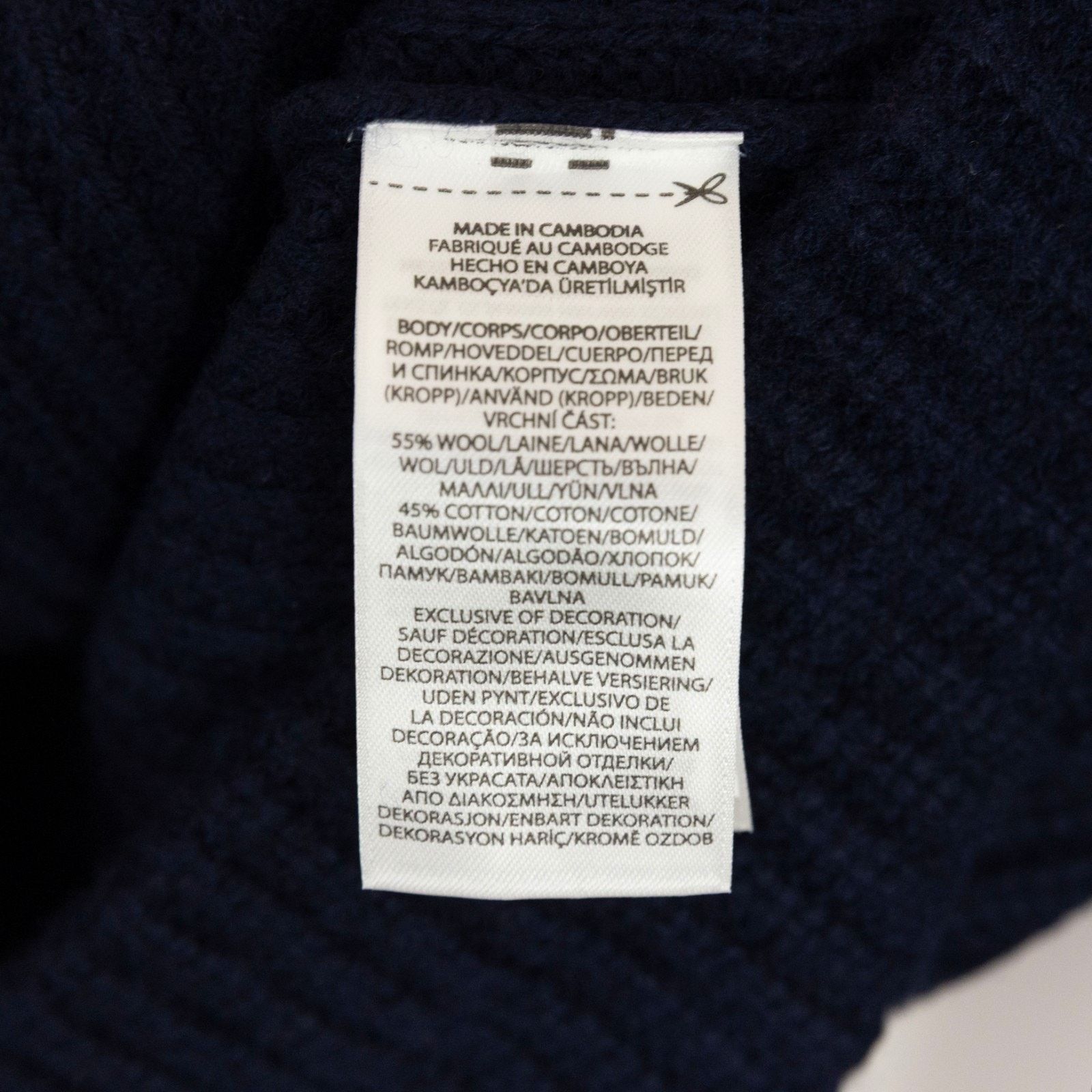 Polo Ralph Lauren Polo Ralph Lauren Men Wool & Cotton Cardigan Navy Size XL Size US XL / EU 56 / 4 - 7 Thumbnail