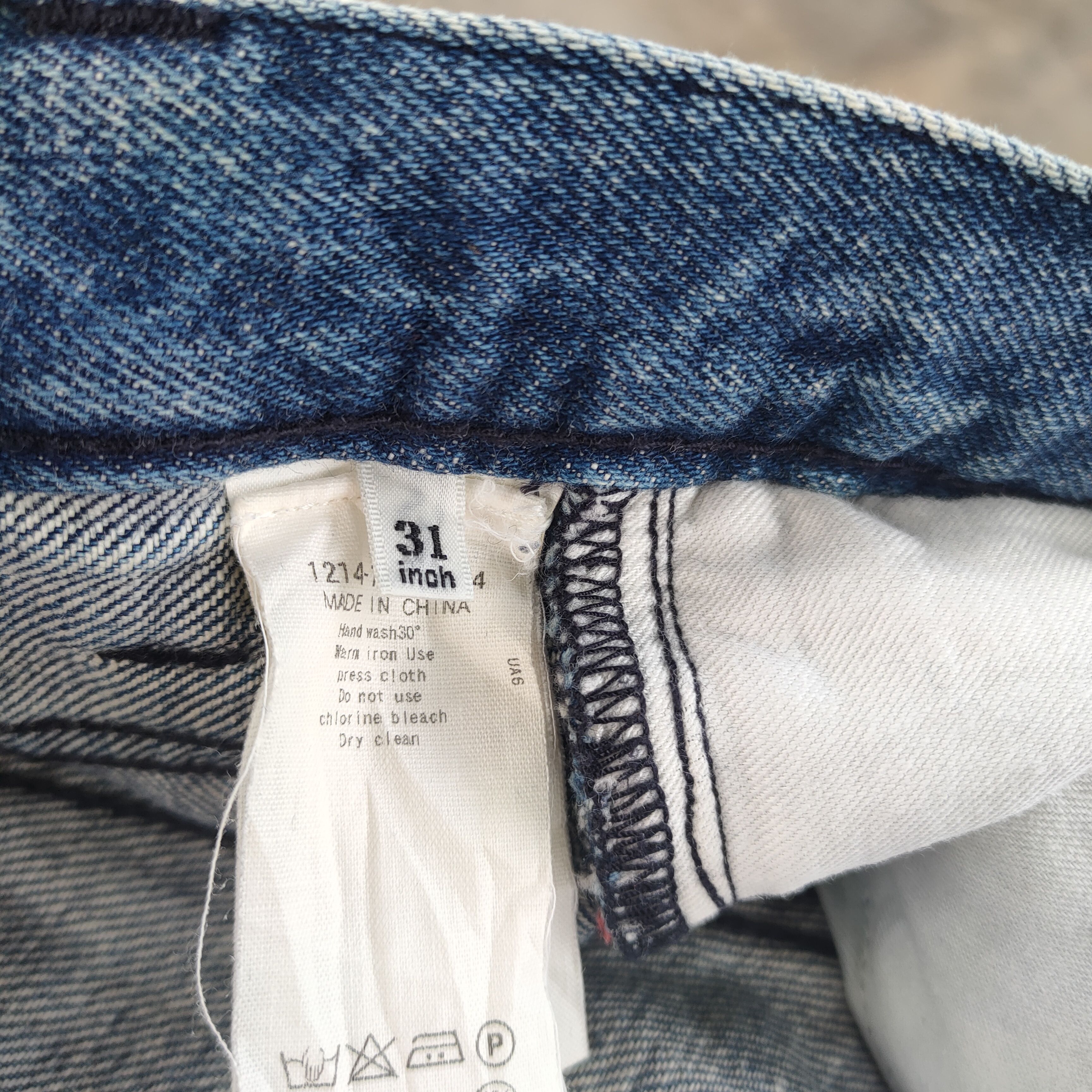 BEAUTY&YOUTH × Vintage VINTAGE JAPANESE SKINNY FADED DISTRESSED JEAN DENIM PANTS Size US 32 / EU 48 - 13 Thumbnail