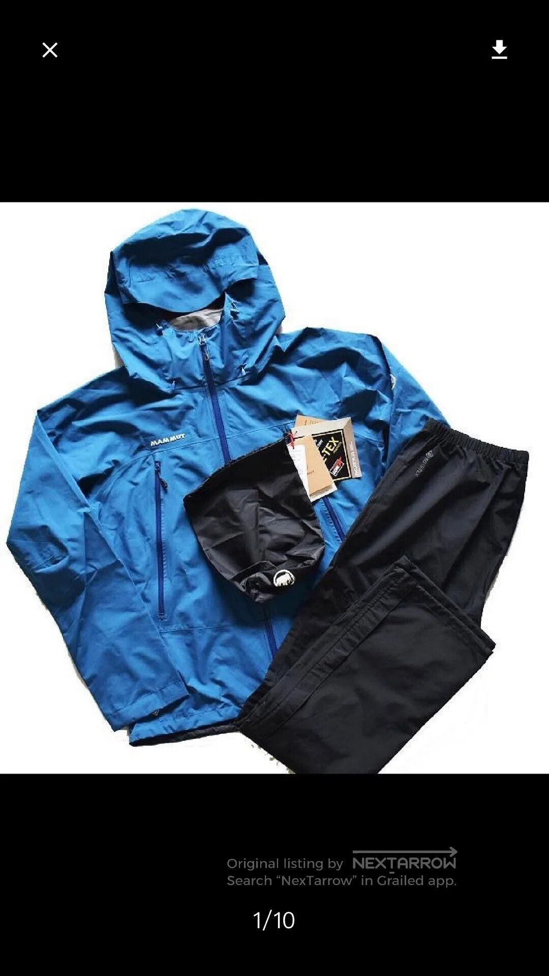 Mammut MAMMUT CLIMATE Rain Suit for Men. Size US L / EU 52-54 / 3 - 1 Thumbnail