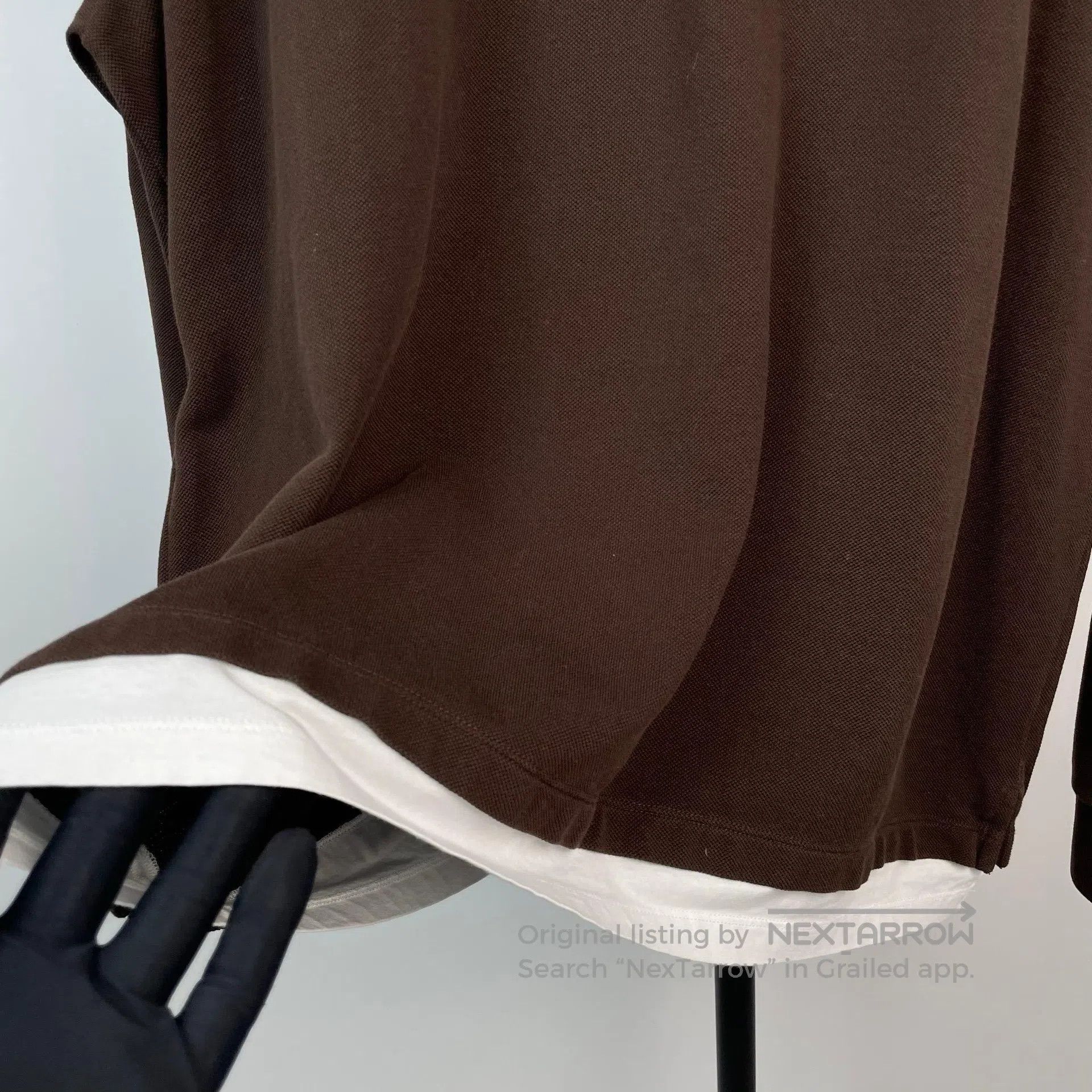 Miu Miu Miu Miu Caramel Embroidered Small Letter Logo Polo Neck Lo Size US S / EU 44-46 / 1 - 3 Thumbnail