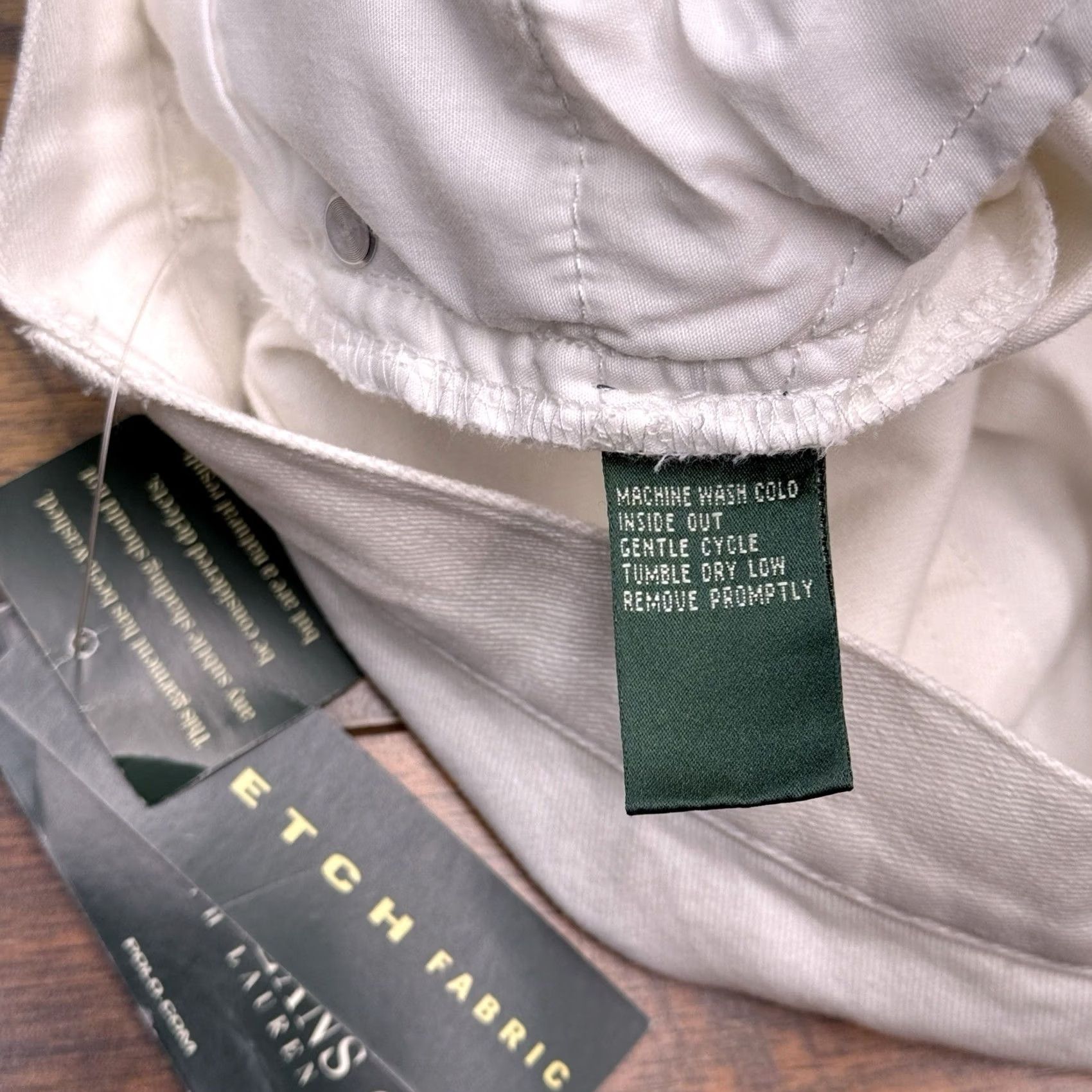 Ralph Lauren Lauren Ralph Lauren Jeans Womens 10 White Floral High Rise Stretch Denim 5-Pocket Regular Bootcut NWT Womens Jeans Size 32" / US 10 / IT 46 - 6 Thumbnail