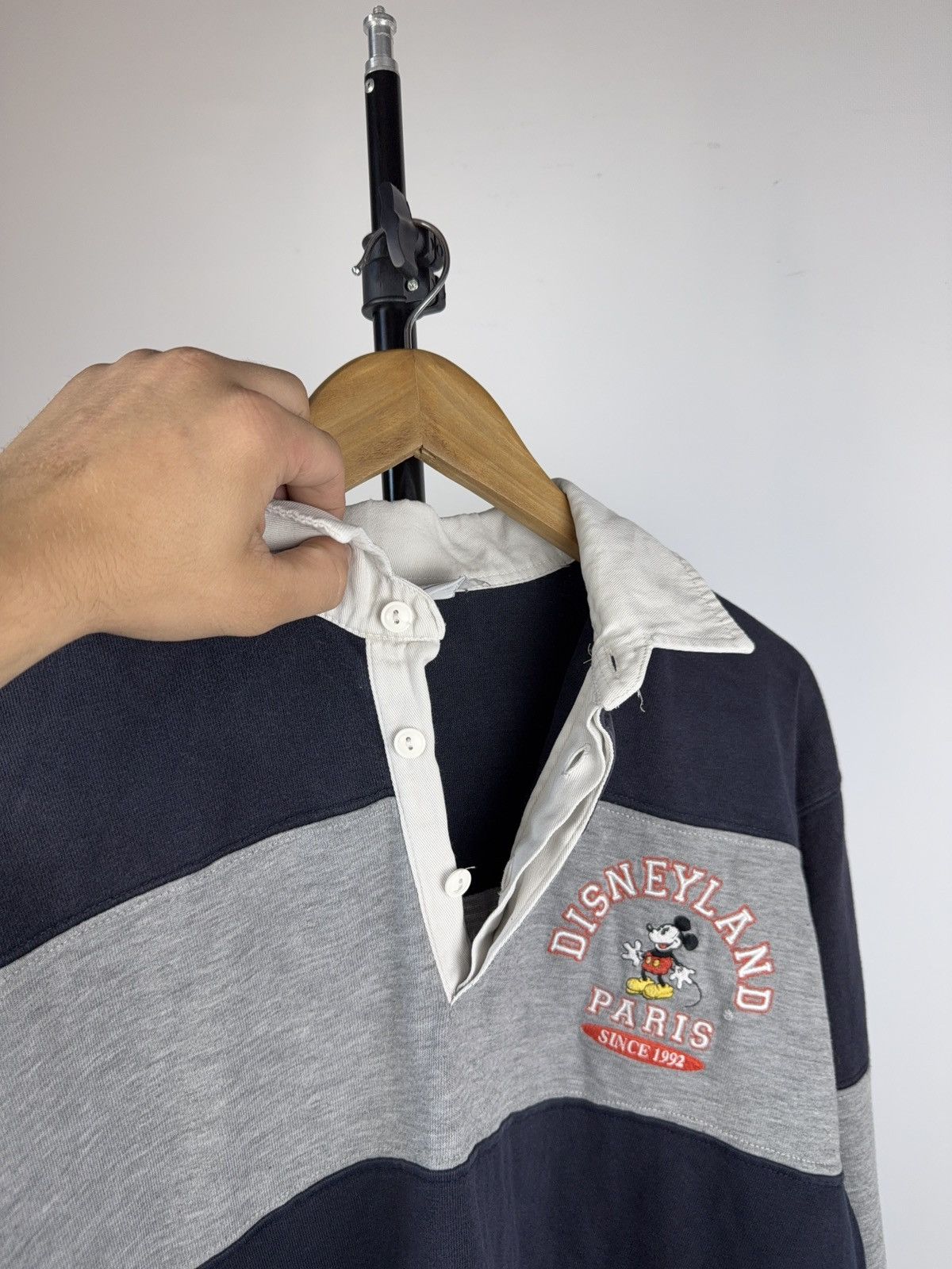 Disney Vintage 90s Retro Disneyland Disney Rugby Polos Long sleeve Size US M / EU 48-50 / 2 - 7 Thumbnail